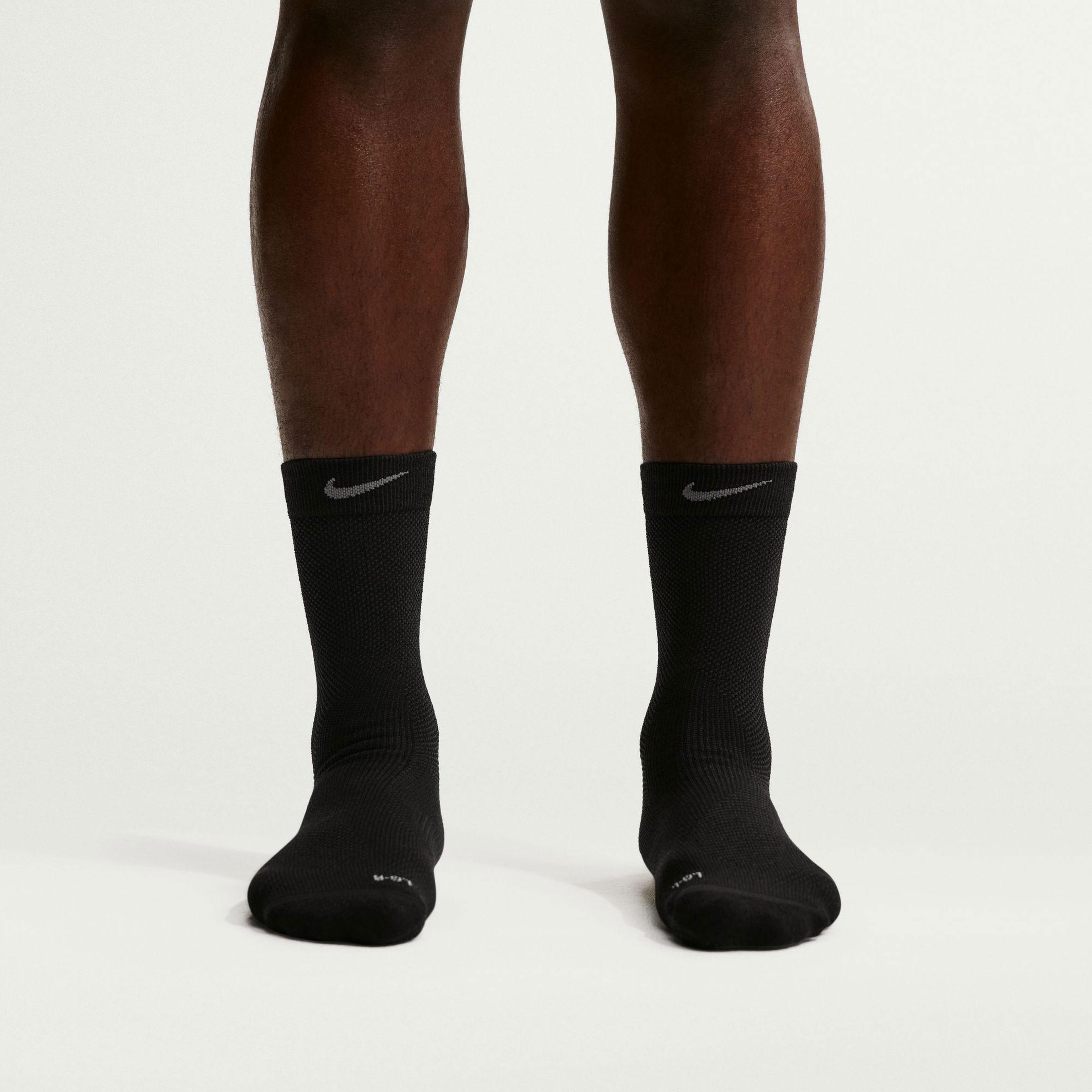 Nike Running Lightweight Crew Unisex Siyah Çorap