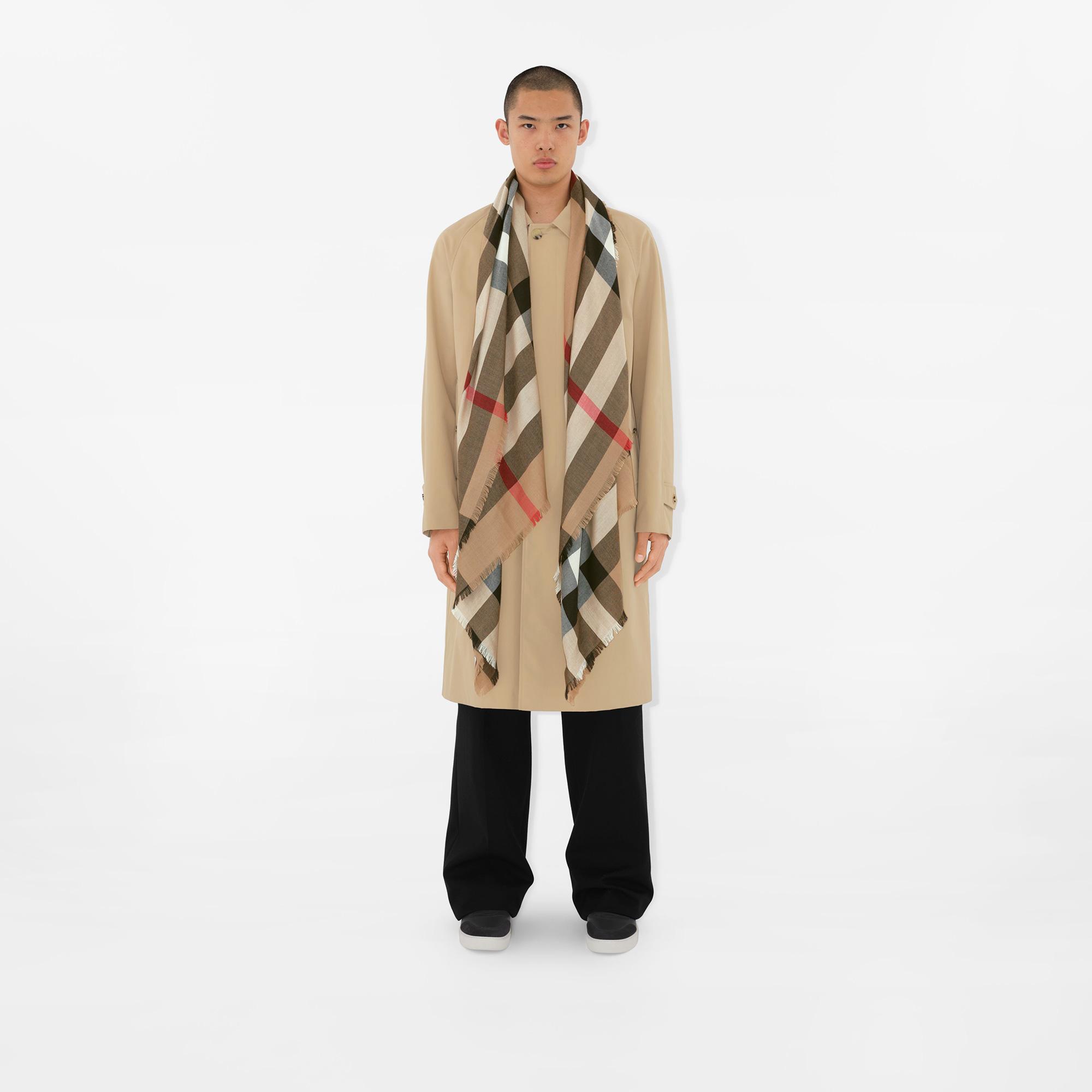 Burberry Hmega Cashmere Silk Kadın Bej Atkı