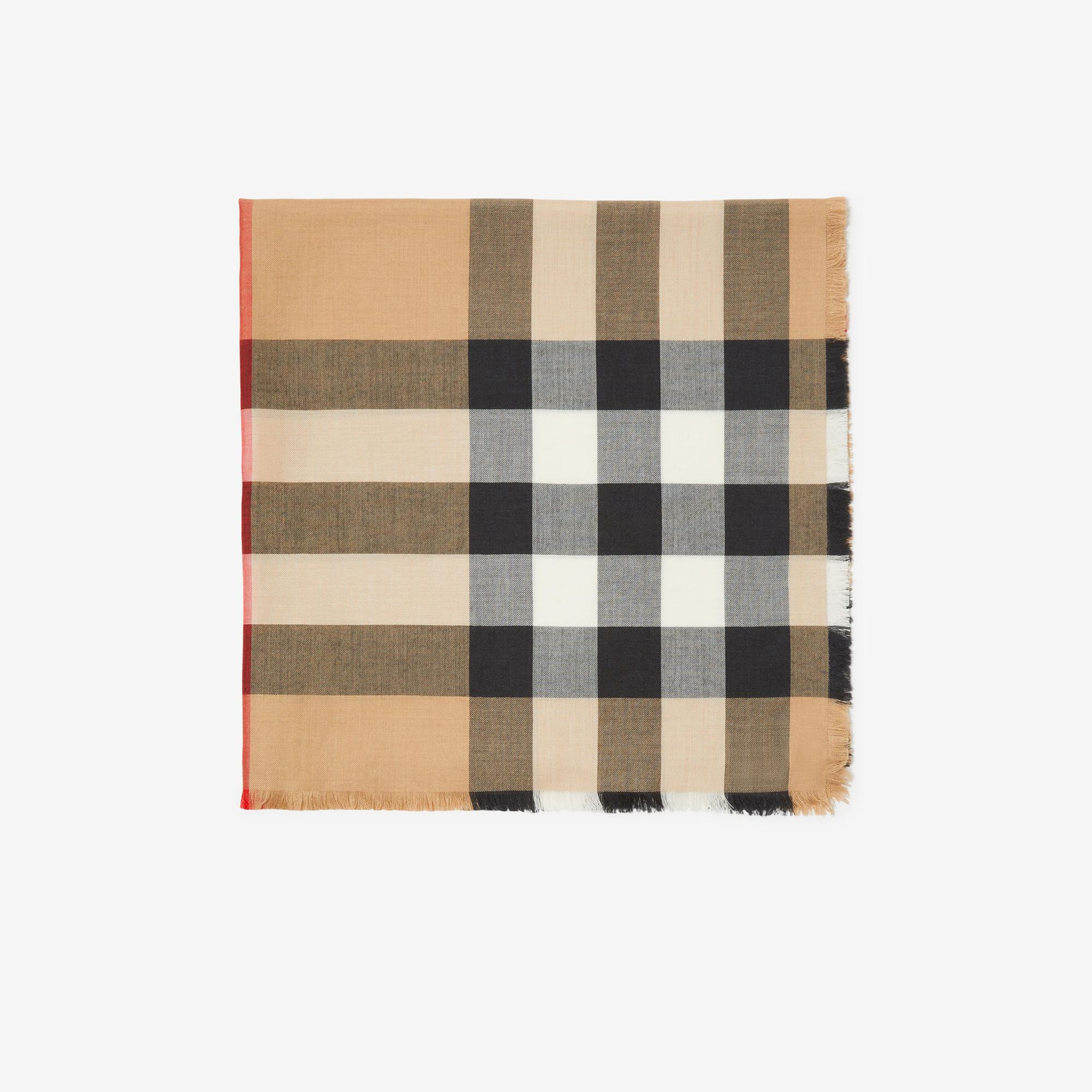Burberry Hmega Cashmere Silk Kadın Bej Atkı