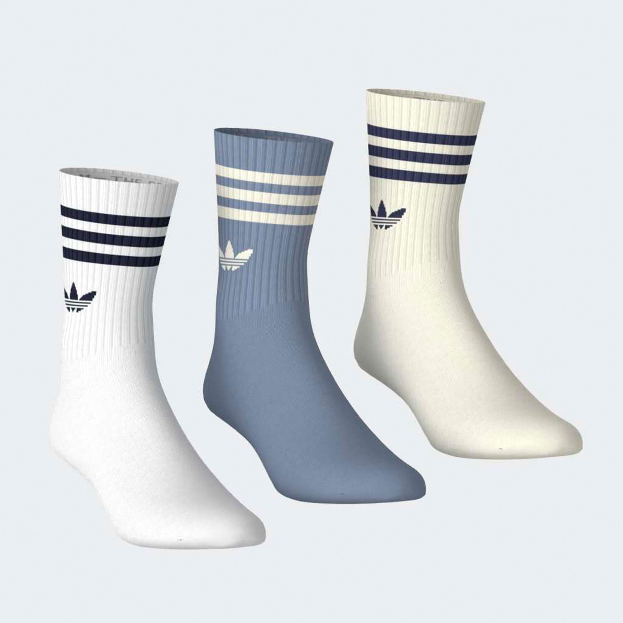 adidas 3-Stripes 3'lü Kadın Renkli Çorap
