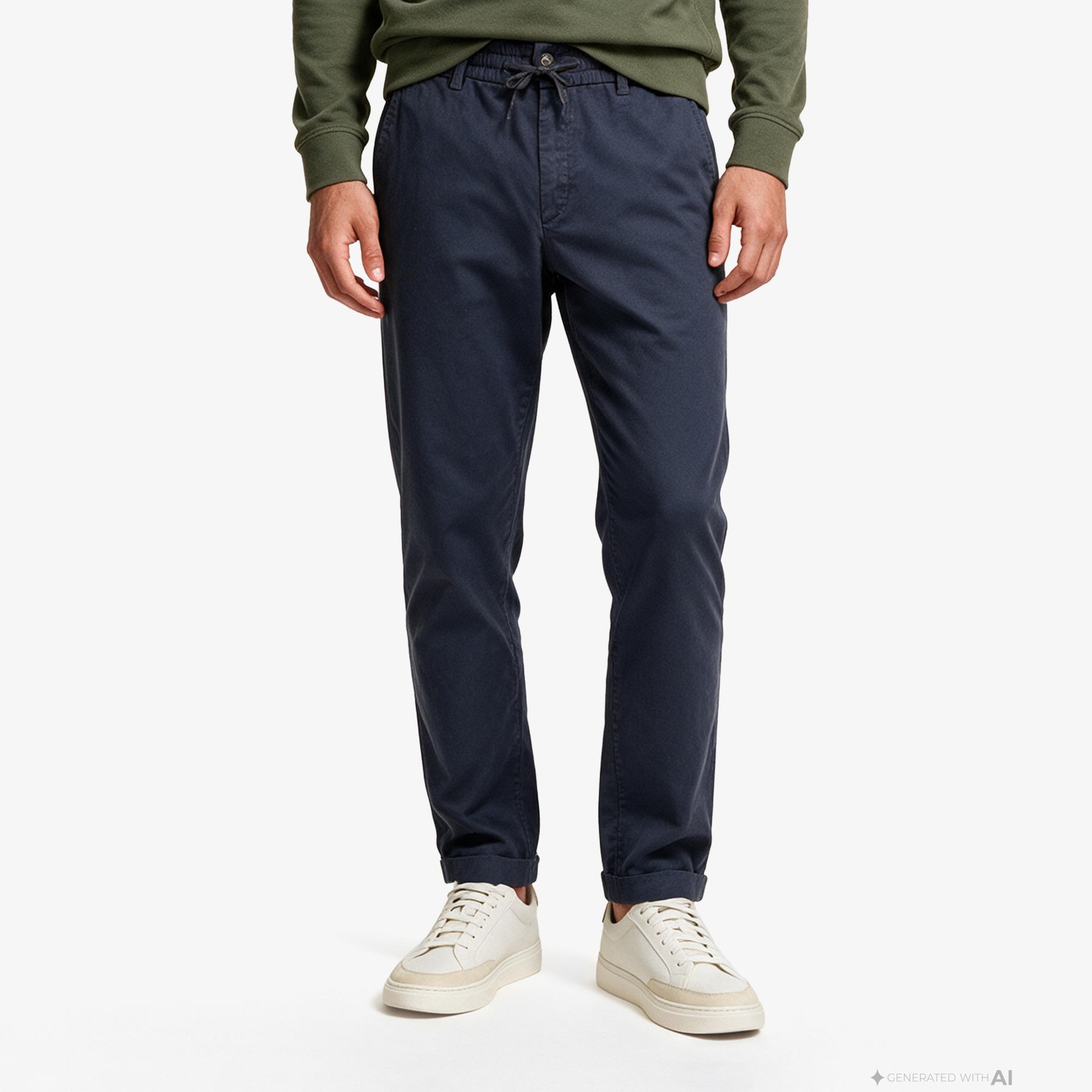Boss Chino Tapered Erkek Lacivert Trousers