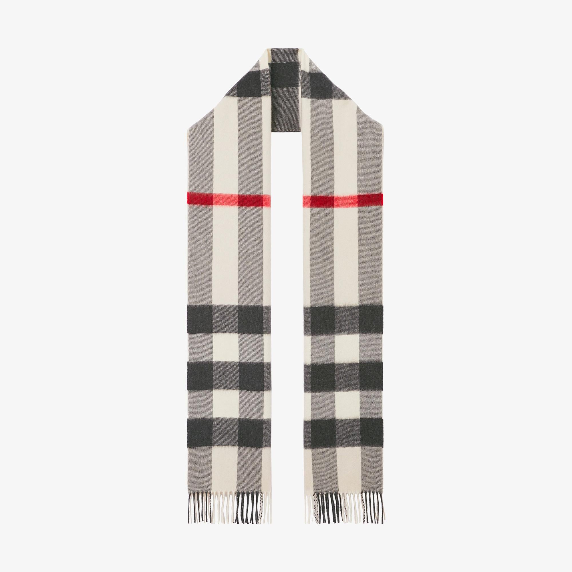 Burberry Hamega Cashmere Kadın Krem Atkı