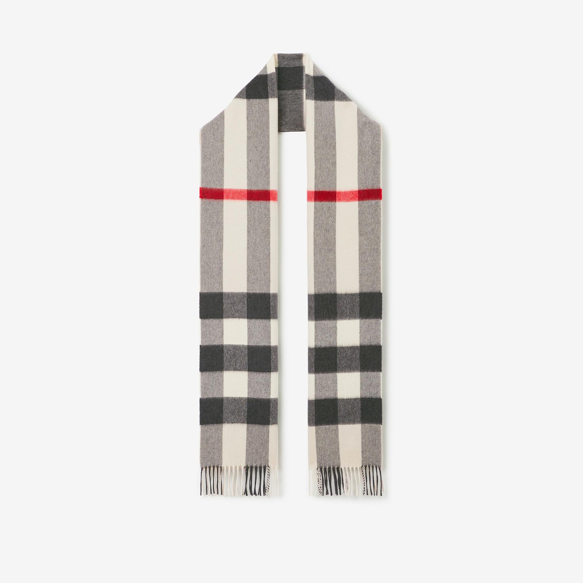 Burberry Hamega Cashmere Kadın Krem Atkı