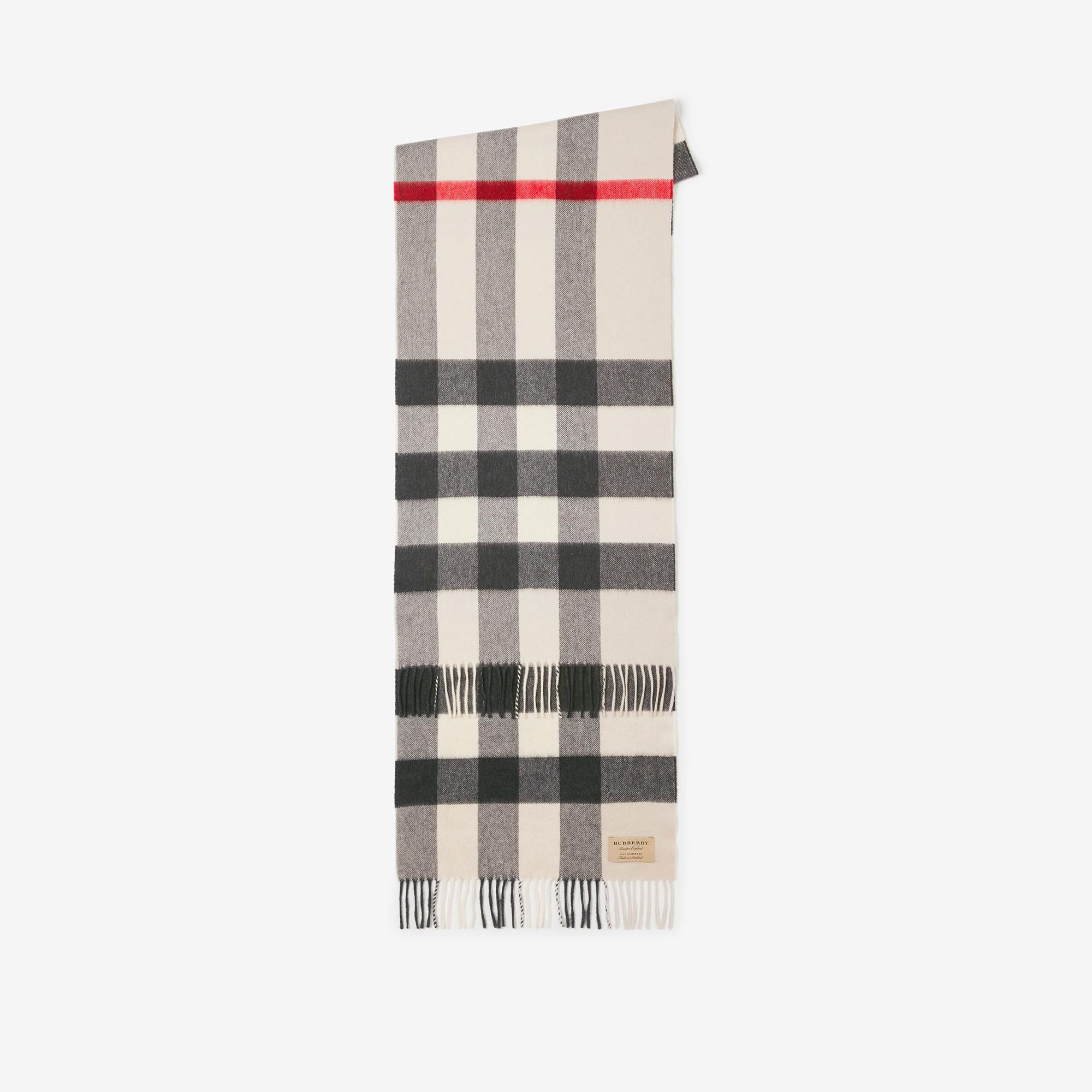 Burberry Hamega Cashmere Kadın Krem Atkı