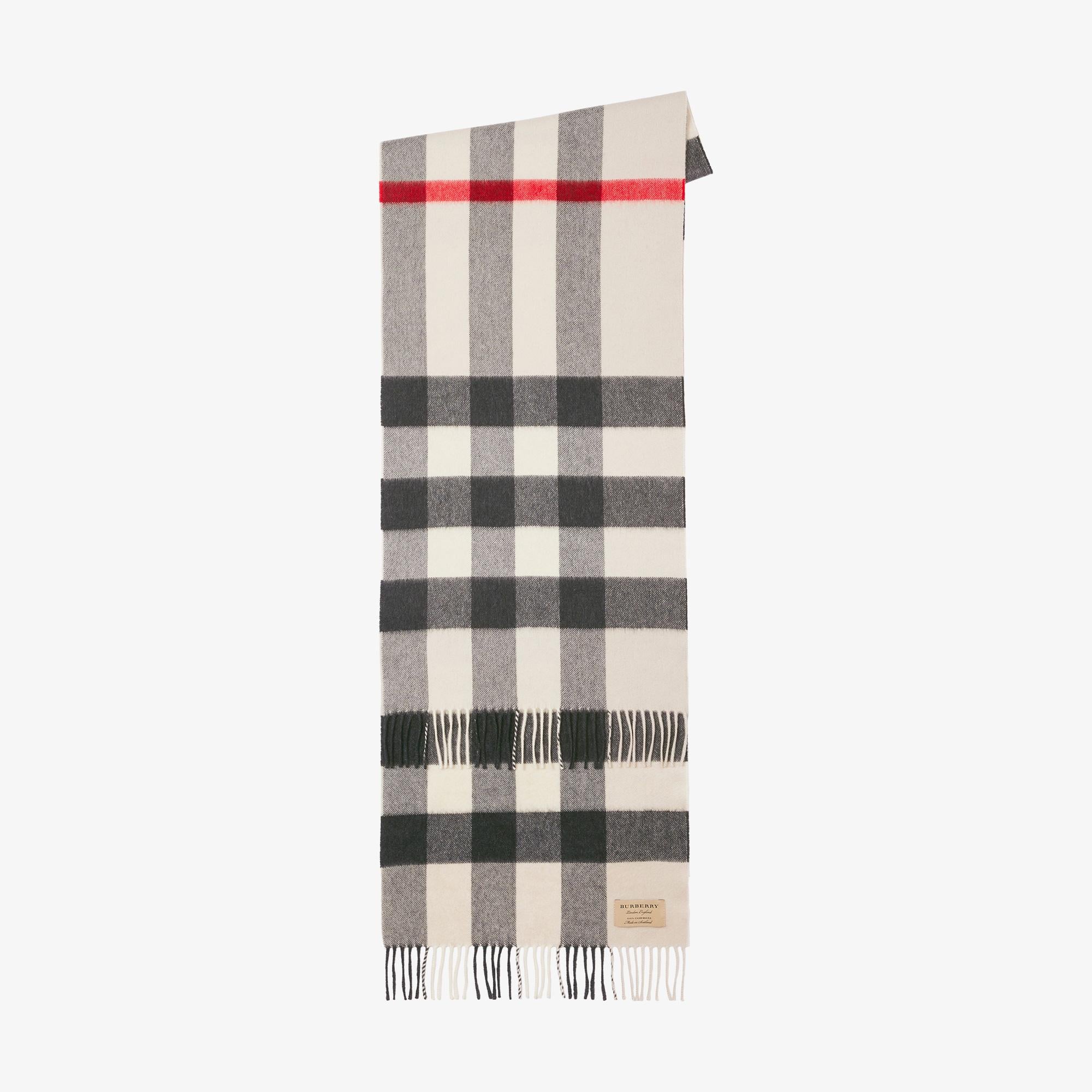 Burberry Hamega Cashmere Kadın Krem Atkı