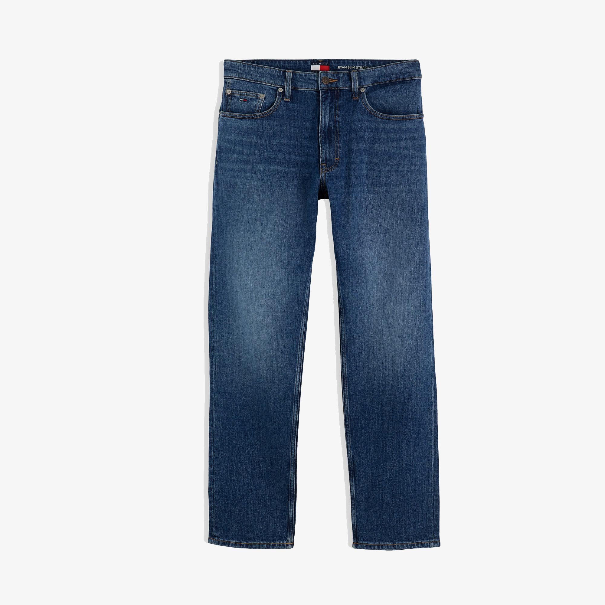 Tommy Hilfiger Ryan Slim Straight Bj0155 Erkek Mavi Jean