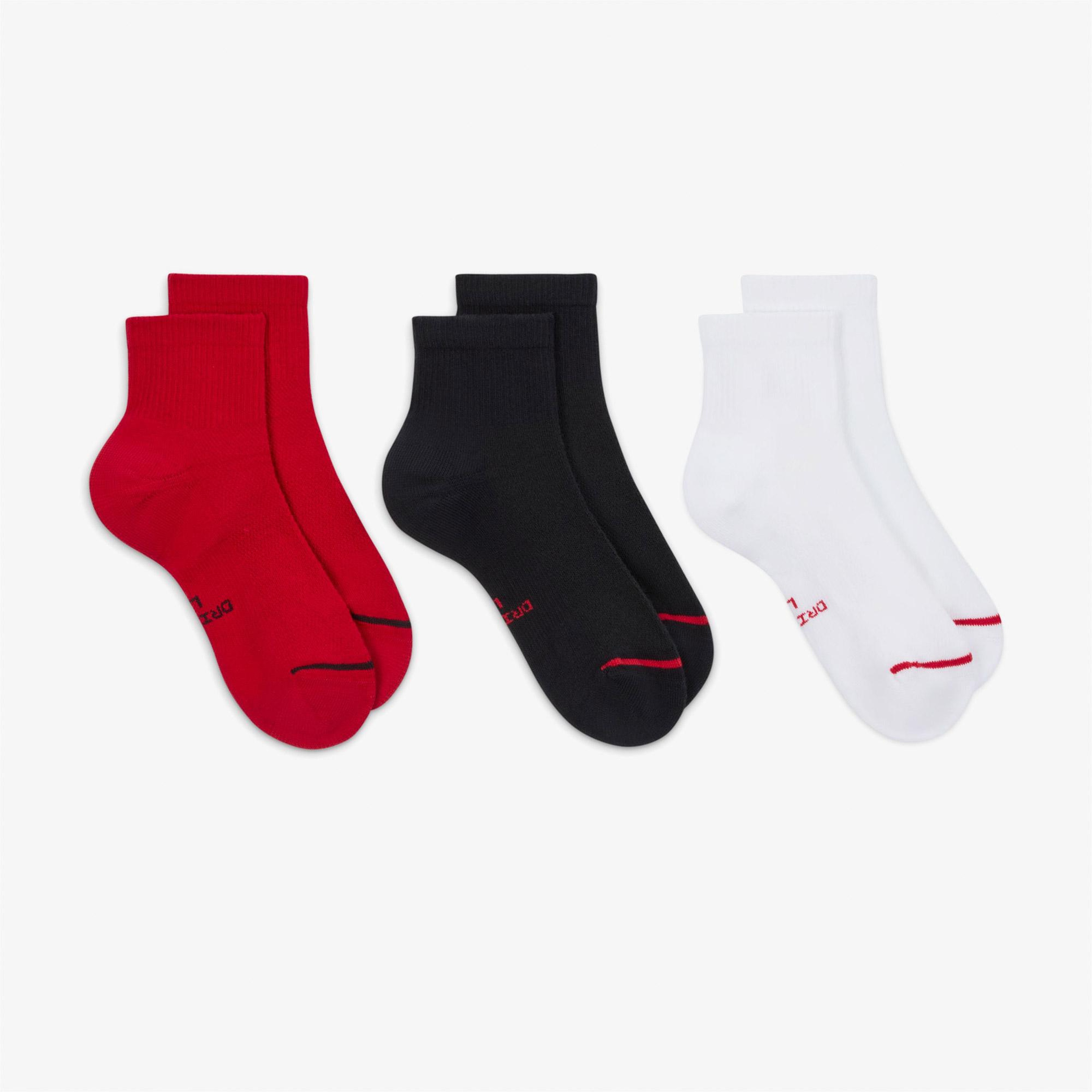 Jordan Everyday Elevated 3'lü Unisex Renkli Çorap