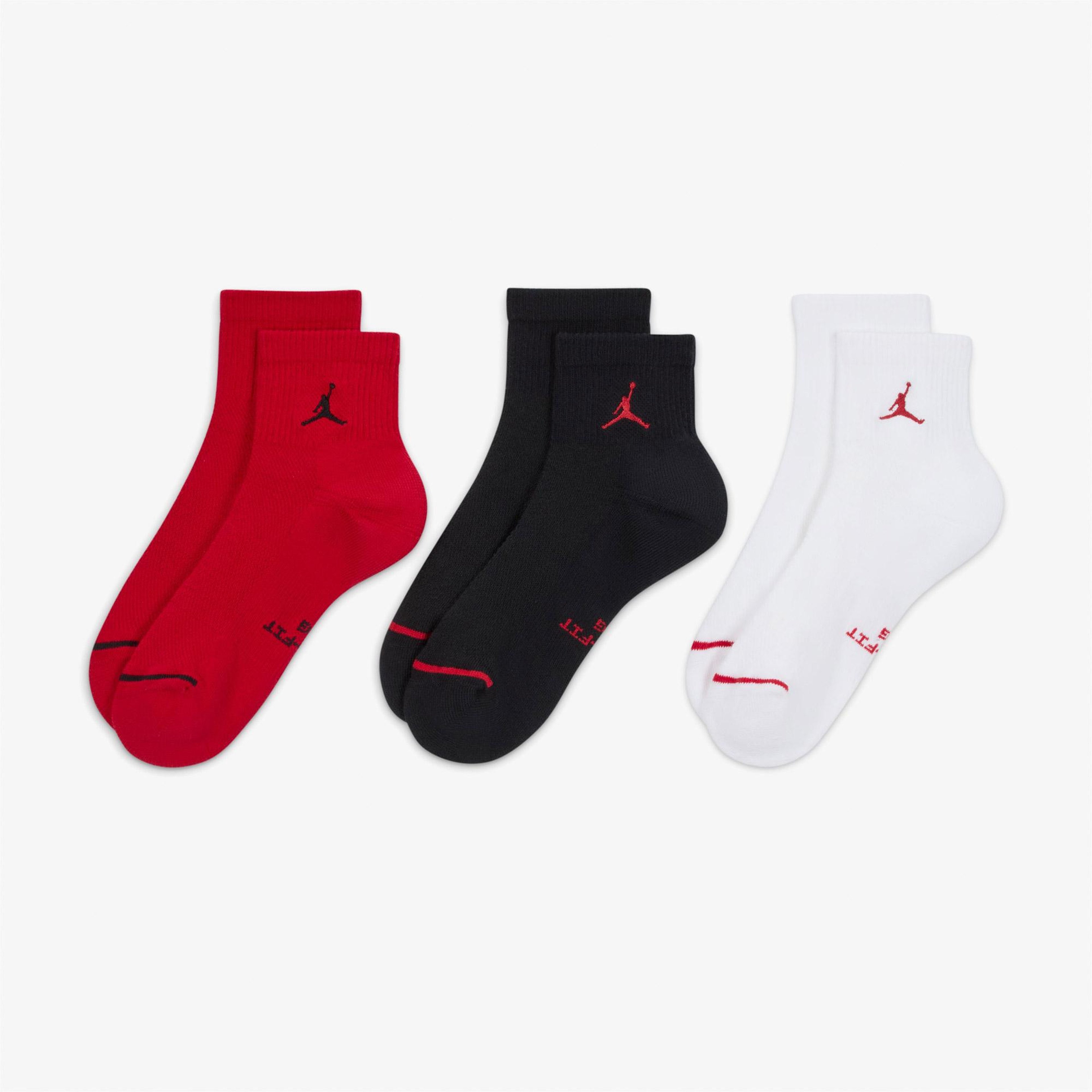 Jordan Everyday Elevated 3'lü Unisex Renkli Çorap
