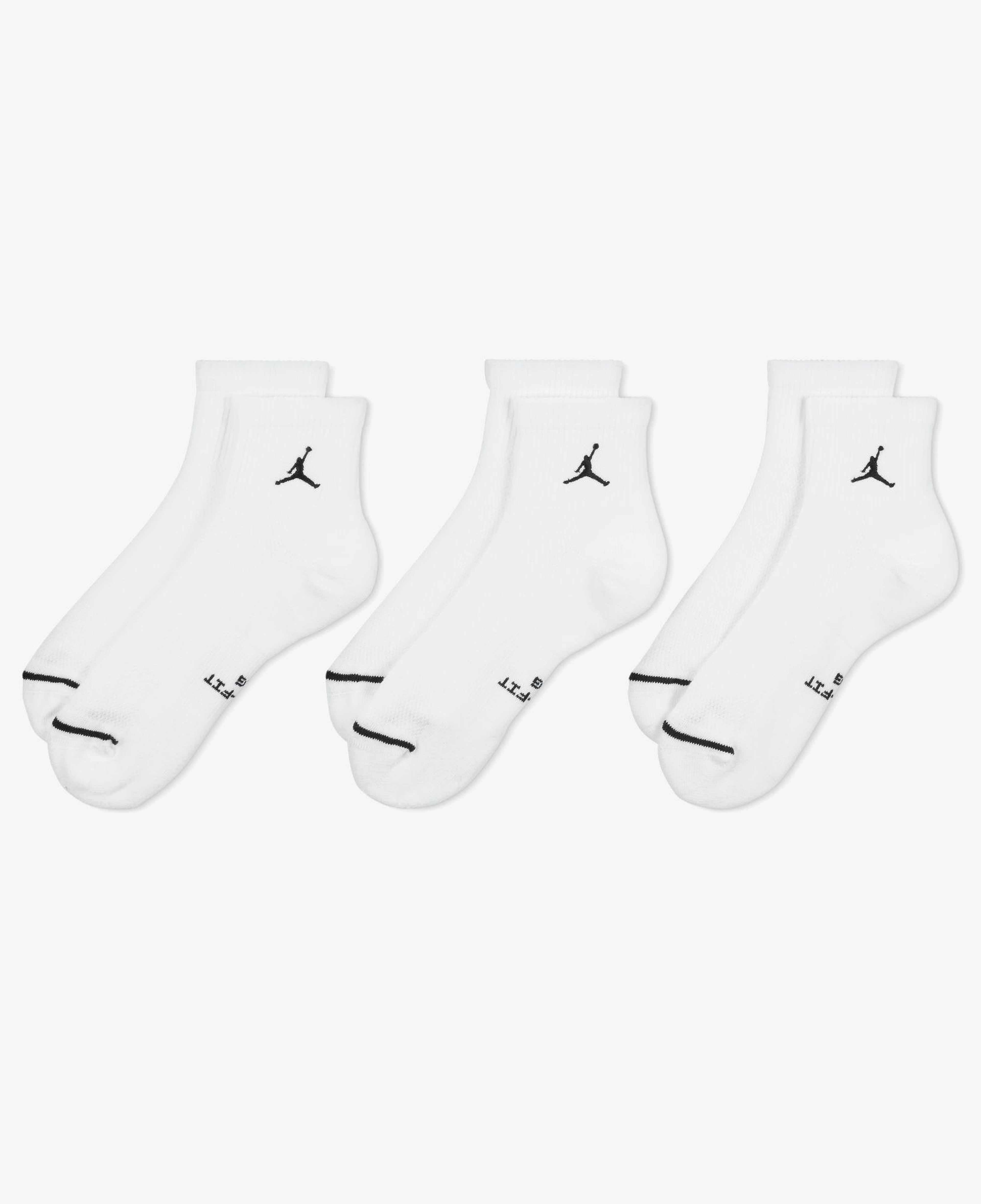 Jordan Everyday Elevated 3'lü Unisex Beyaz Çorap