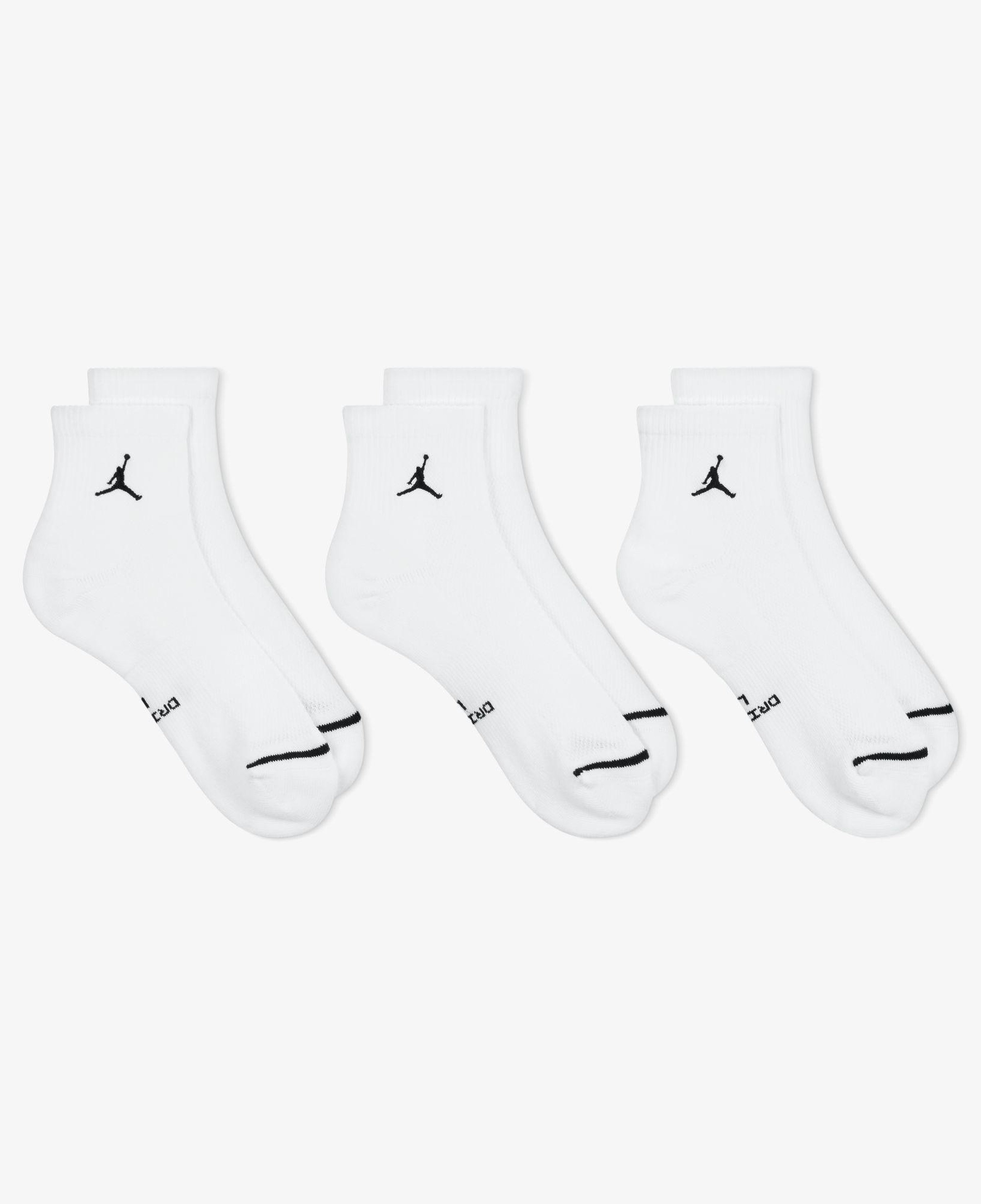 Jordan Everyday Elevated 3'lü Unisex Beyaz Çorap