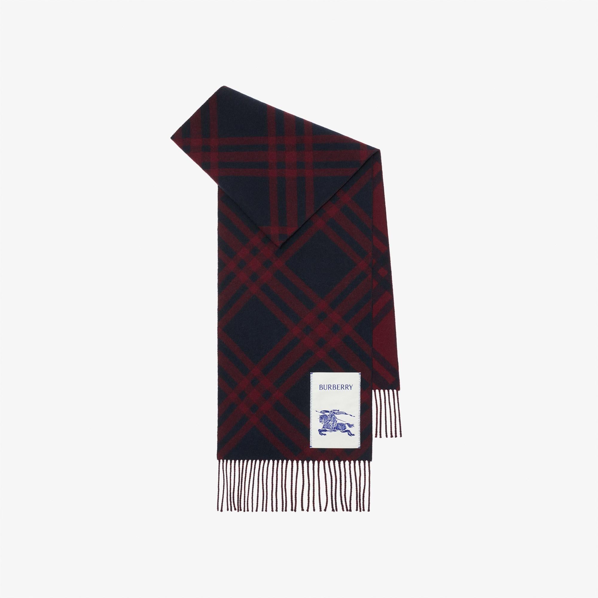 Burberry Tbar Bias Check Kadın Lacivert Atkı