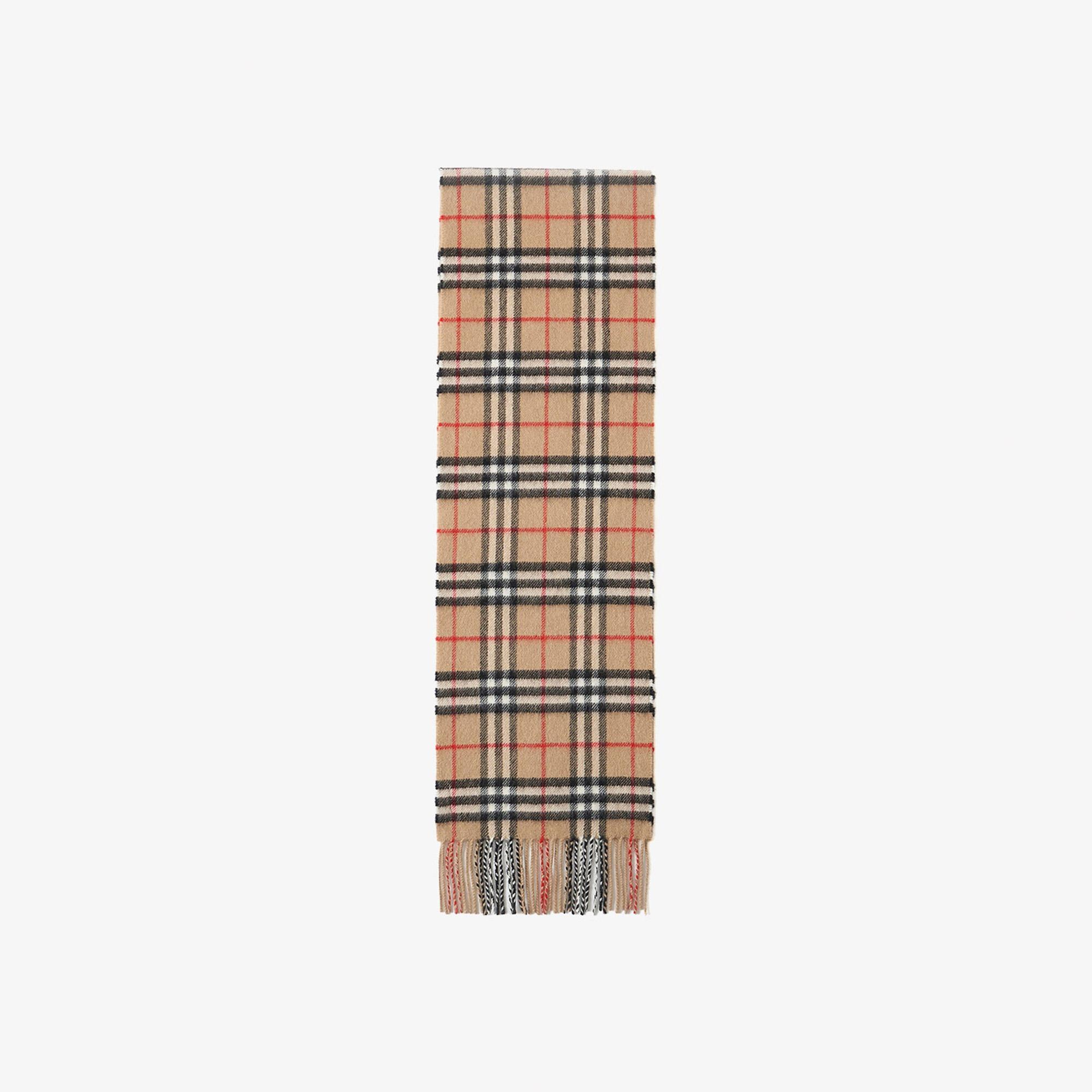 Burberry Check Cashmere Çocuk Bej Atkı