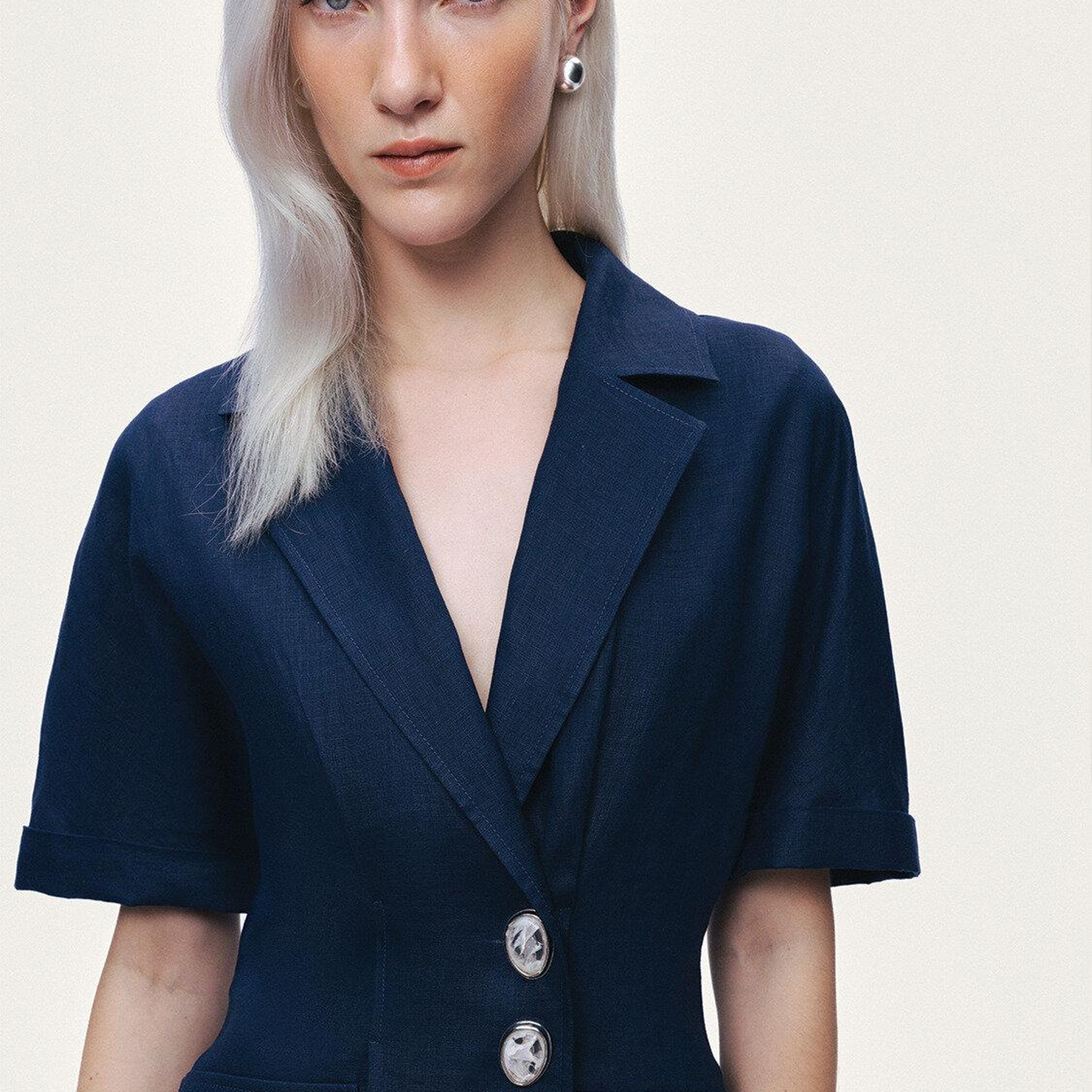 Yarım Kollu Blazer Ceket