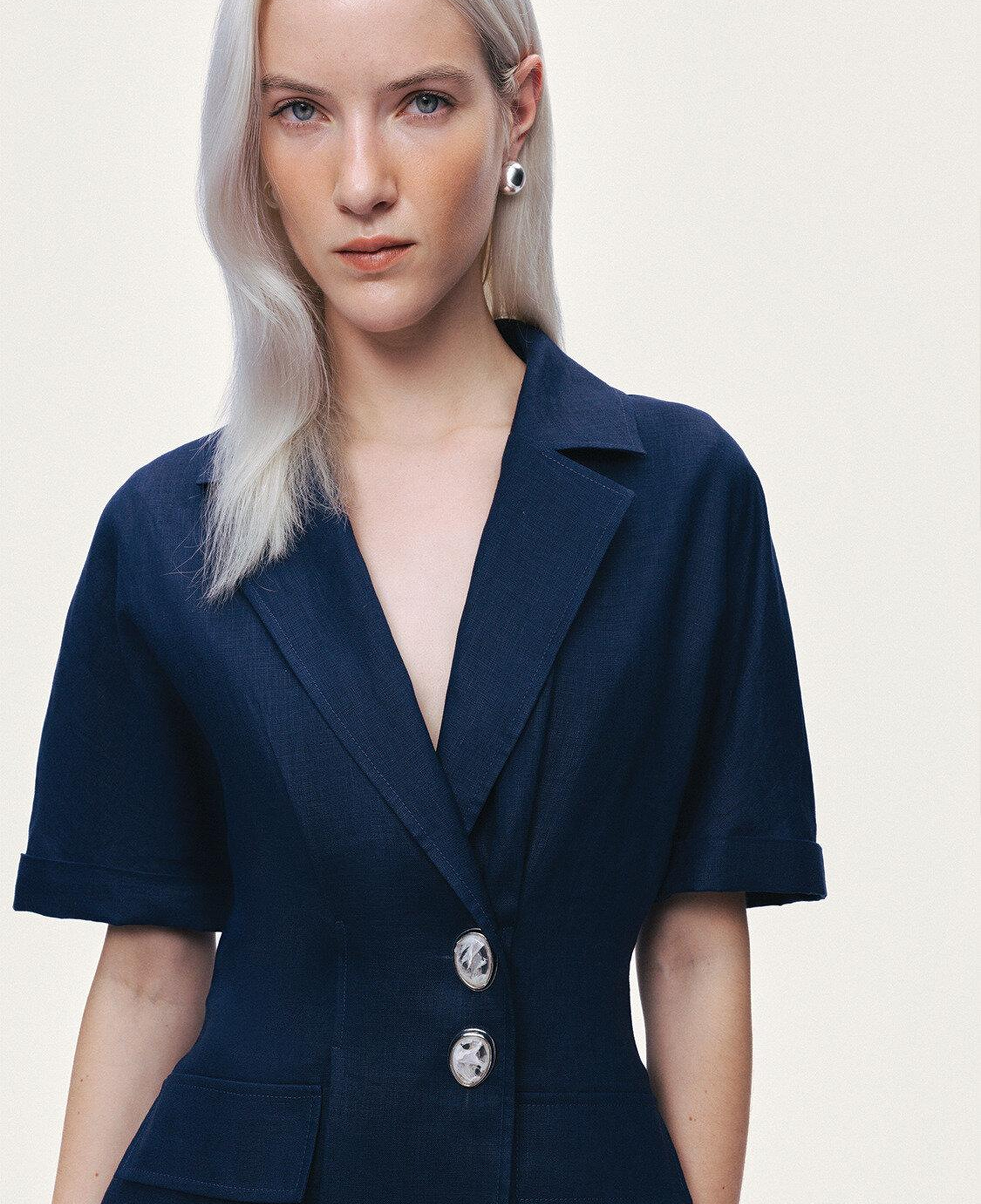 Yarım Kollu Blazer Ceket