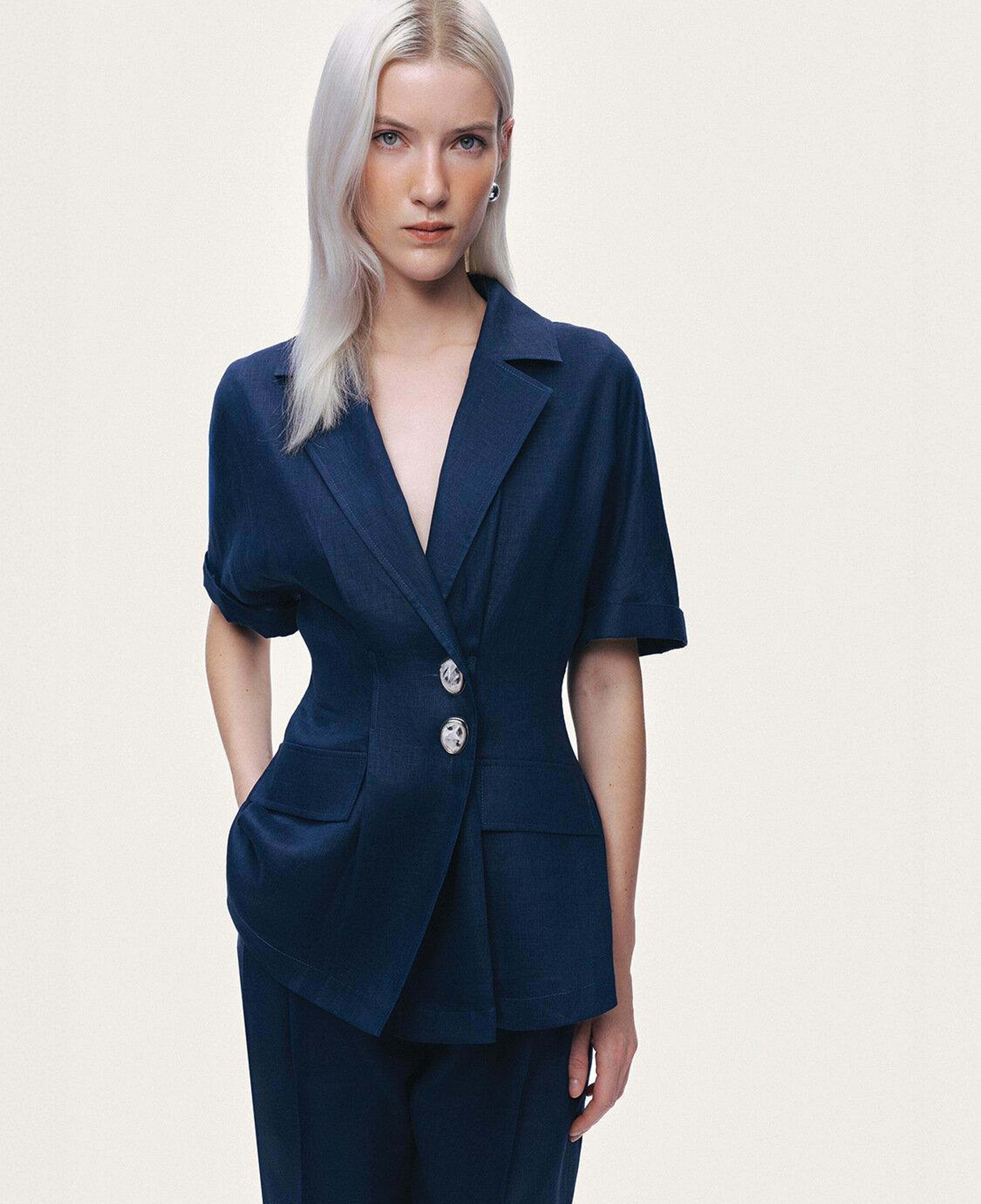 Yarım Kollu Blazer Ceket
