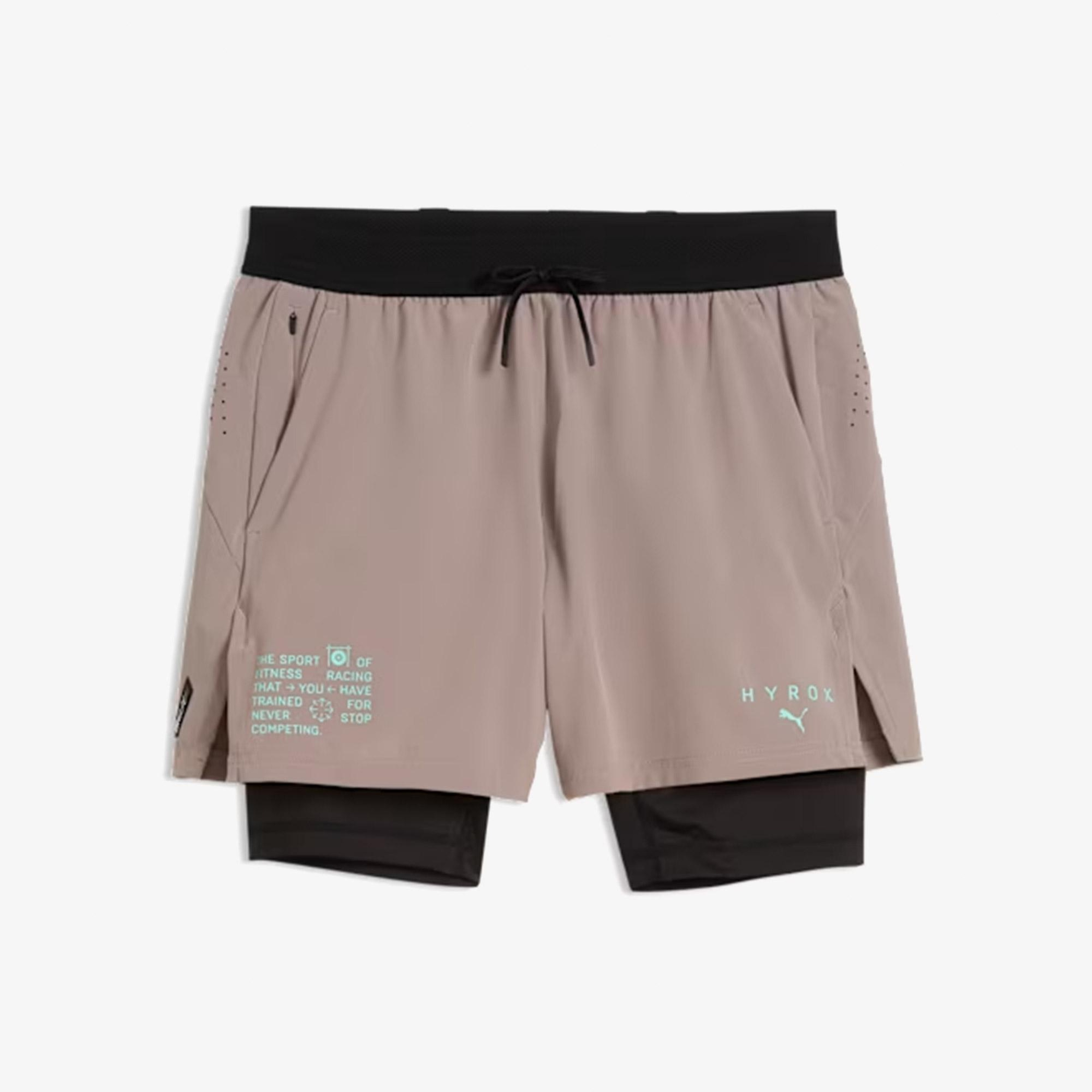 Puma x Hyrox Pwrmode 2in1 Erkek Kahverengi Şort