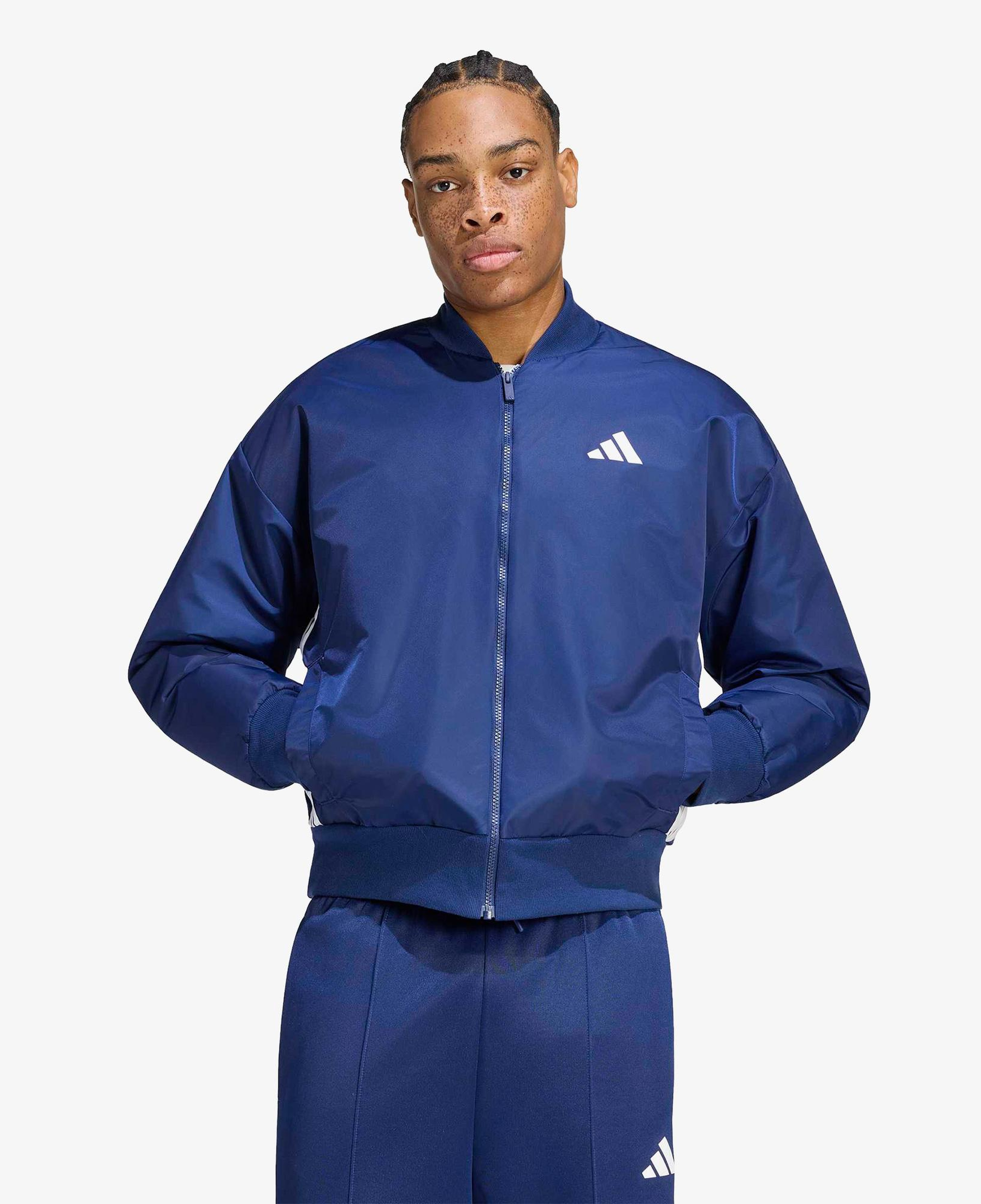 adidas Stadyum Bomber Erkek Mavi Ceket