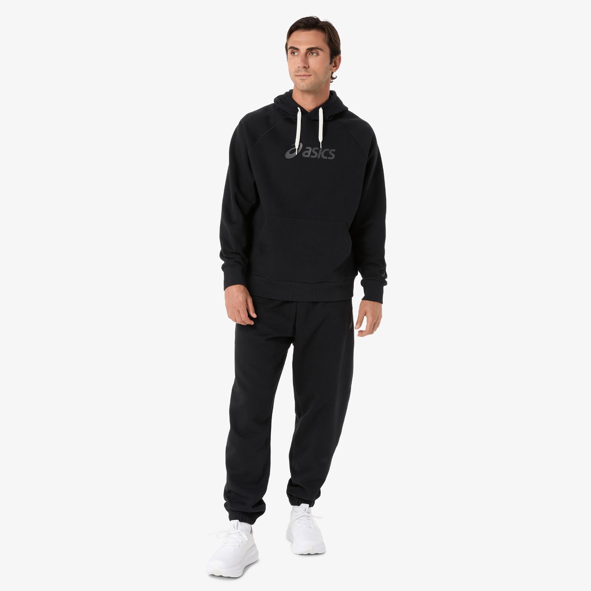 Asics Fleece Relaxed Erkek Siyah Günlük Eşofman Altı