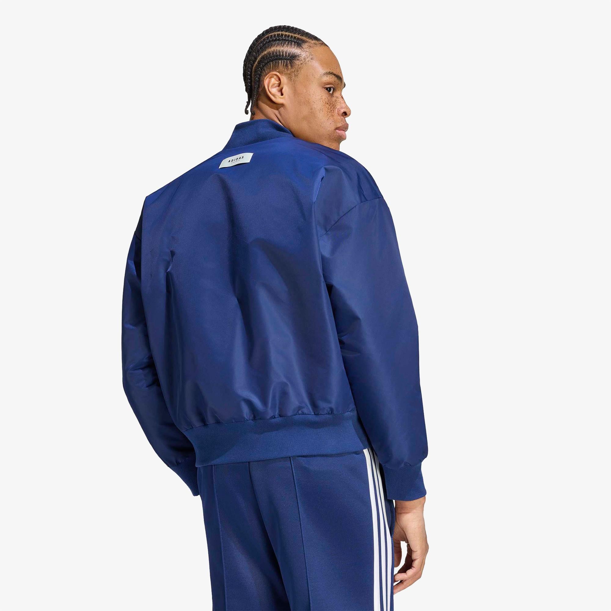 adidas Stadyum Bomber Erkek Mavi Ceket