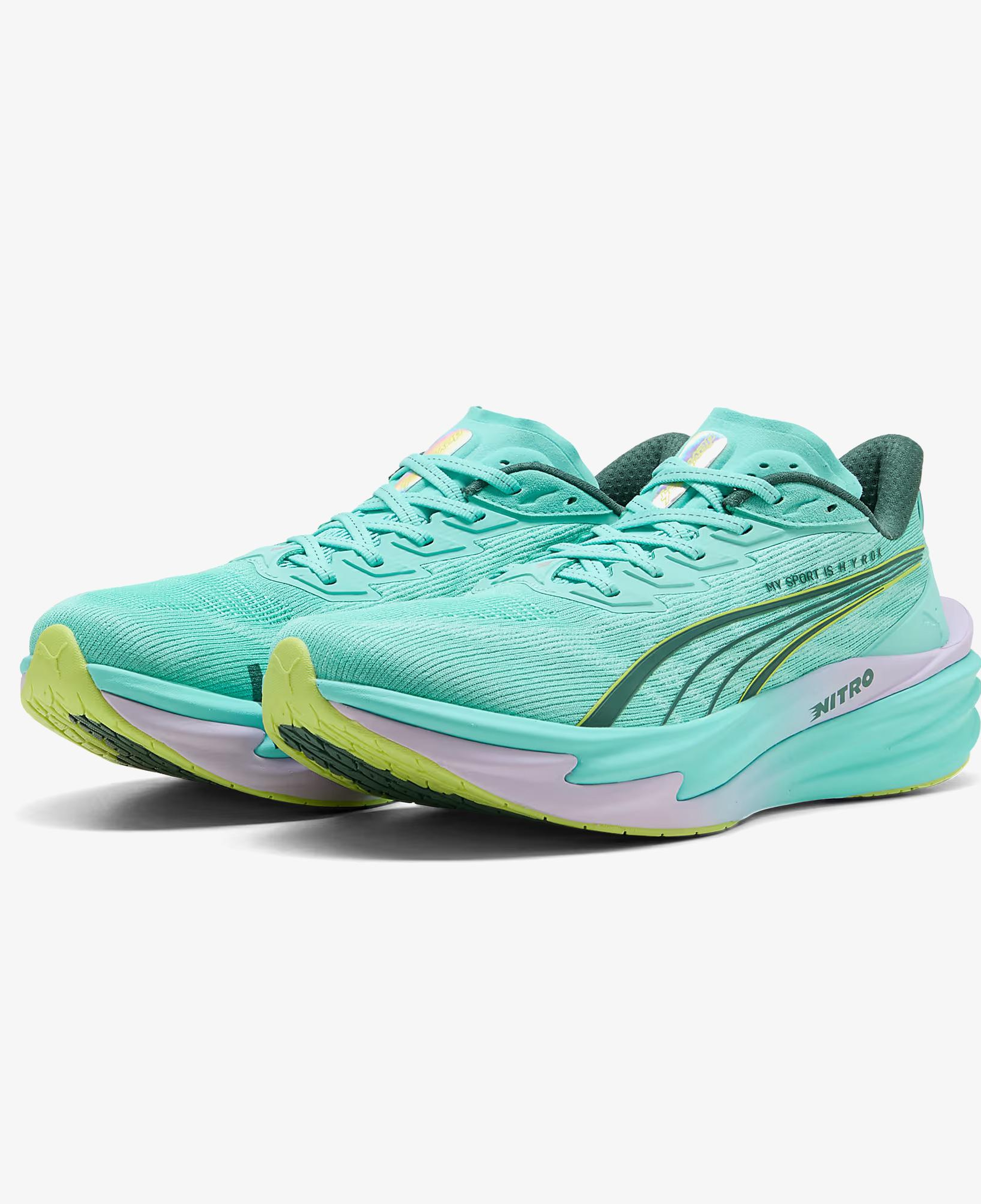 Puma x Hyrox Deviate Nitro 4 Erkek Yeşil Koşu Ayakkabısı