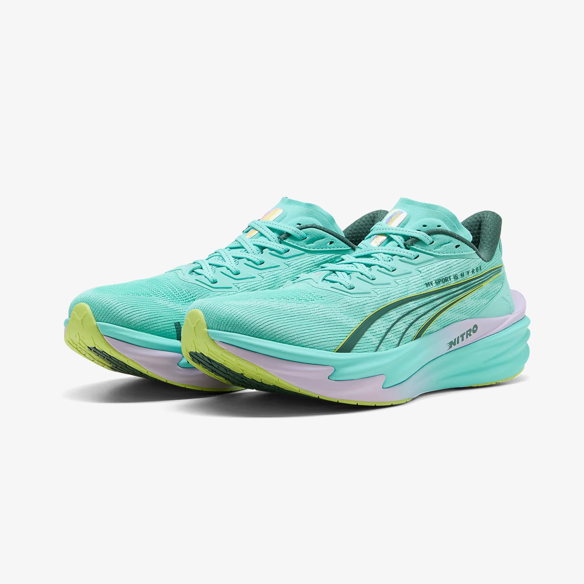 Puma x Hyrox Deviate Nitro 4 Erkek Yeşil Koşu Ayakkabısı