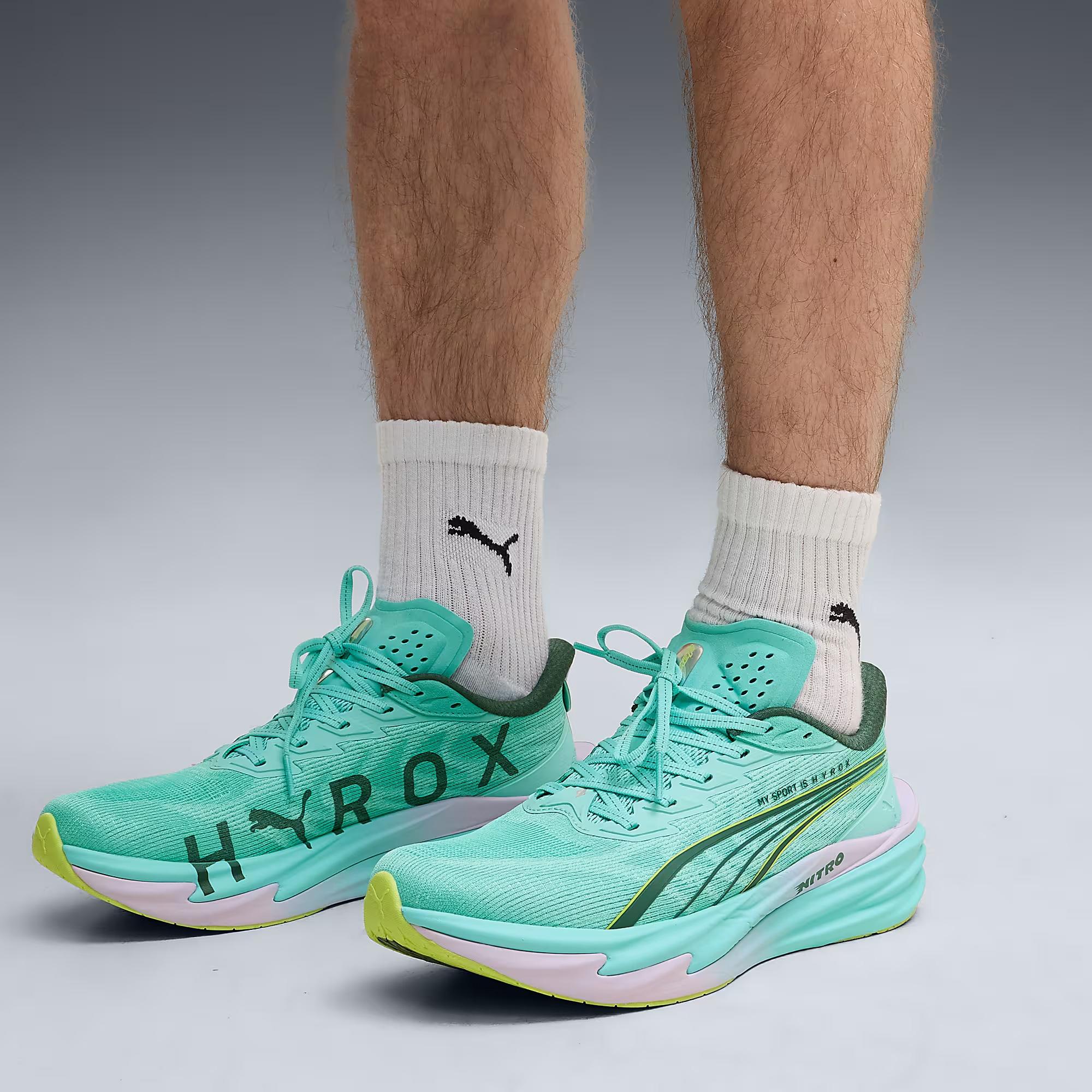 Puma x Hyrox Deviate Nitro 4 Erkek Yeşil Koşu Ayakkabısı