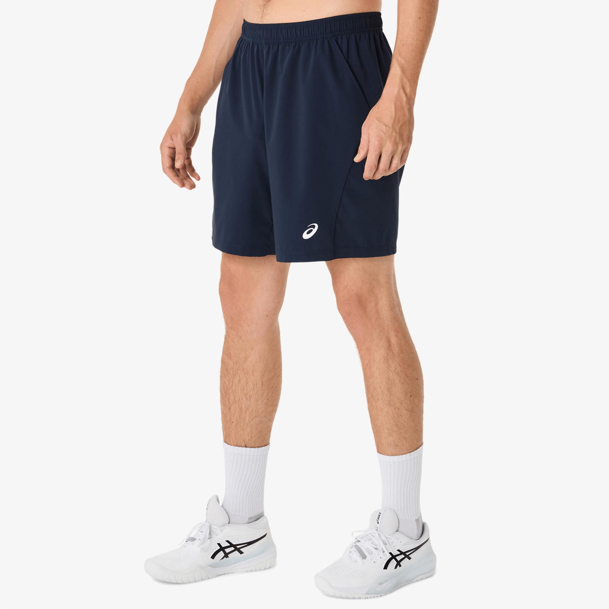 Asics Court 9 In Erkek Lacivert Tenis Şortu