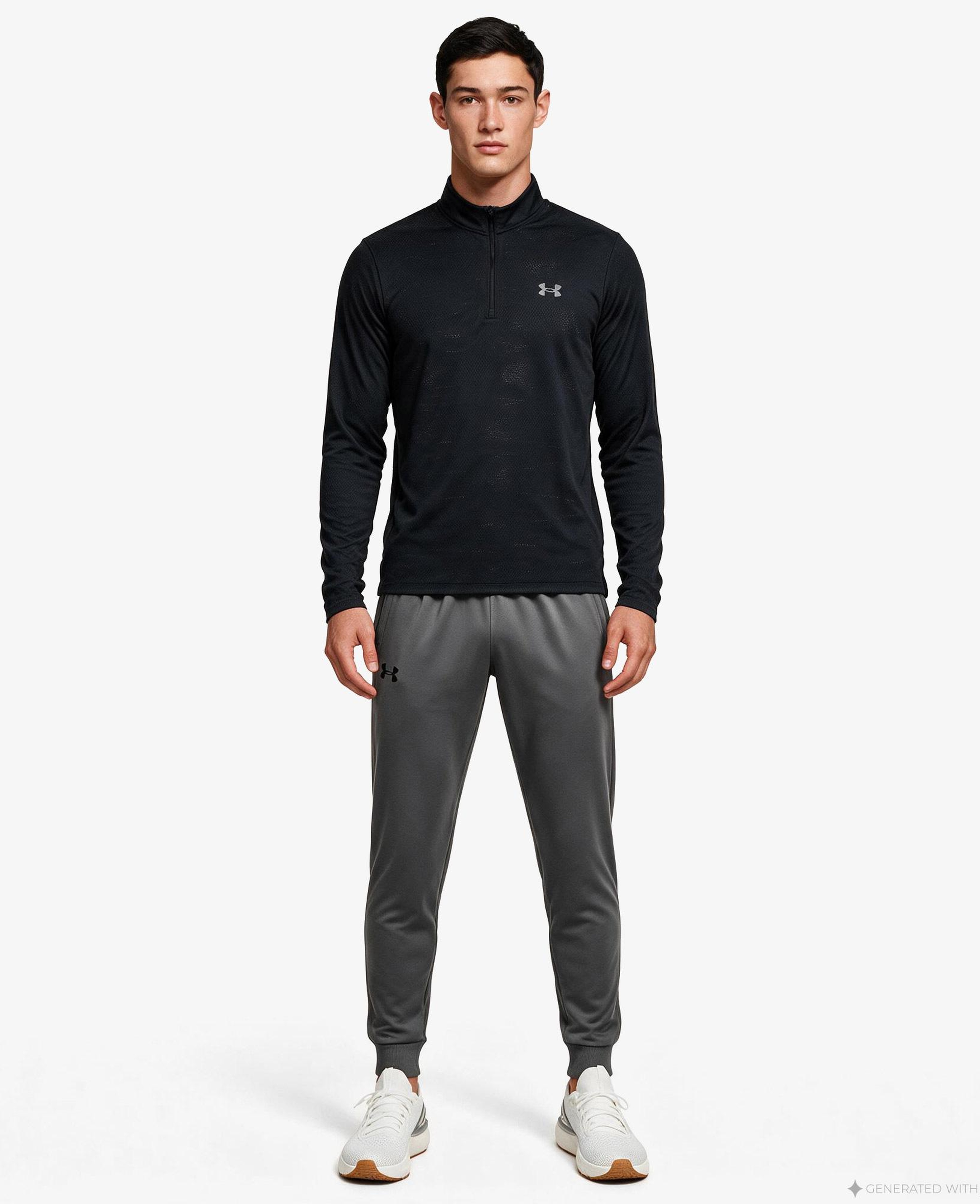 Under Armour Velociti Erkek Siyah Sweatshirt