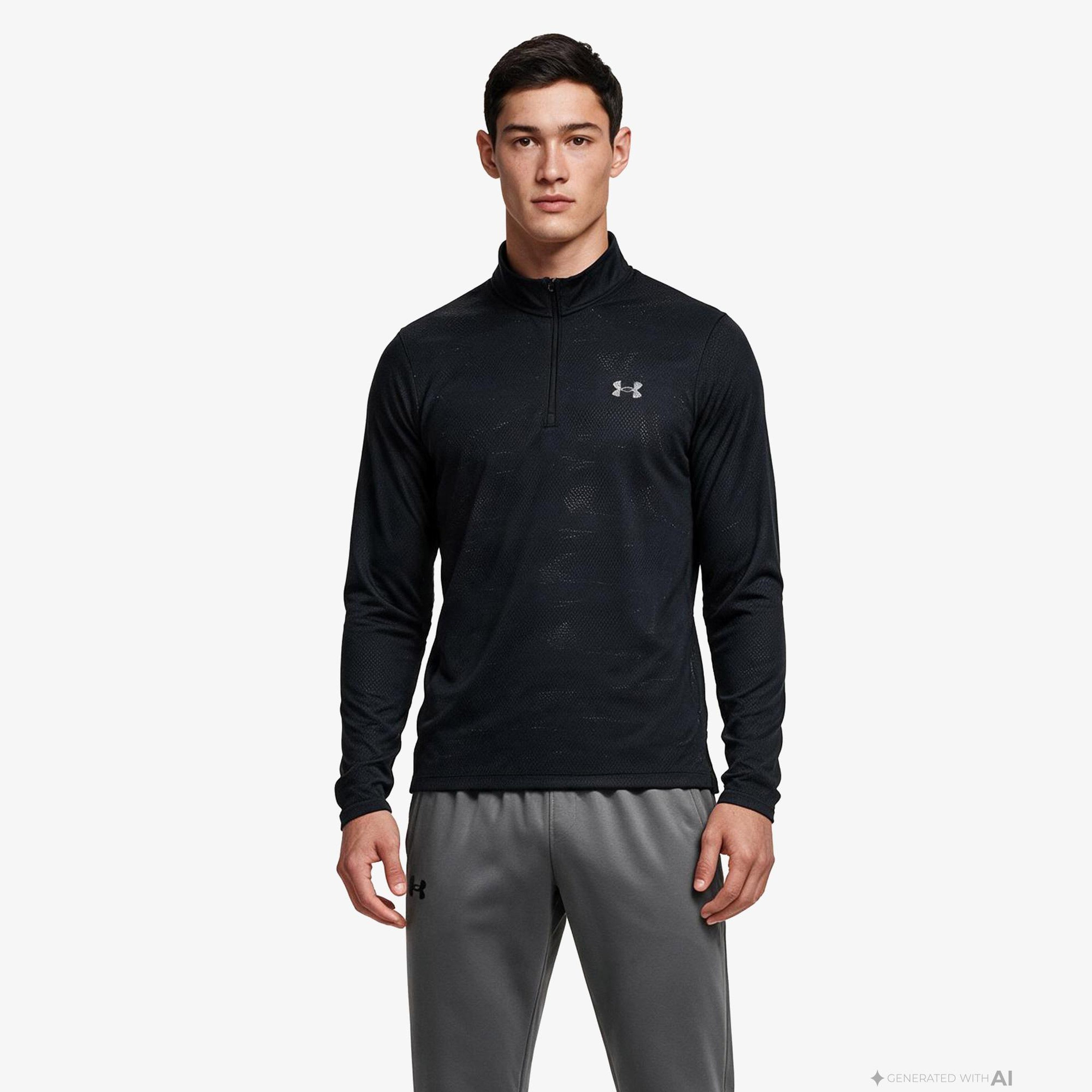 Under Armour Velociti Erkek Siyah Sweatshirt