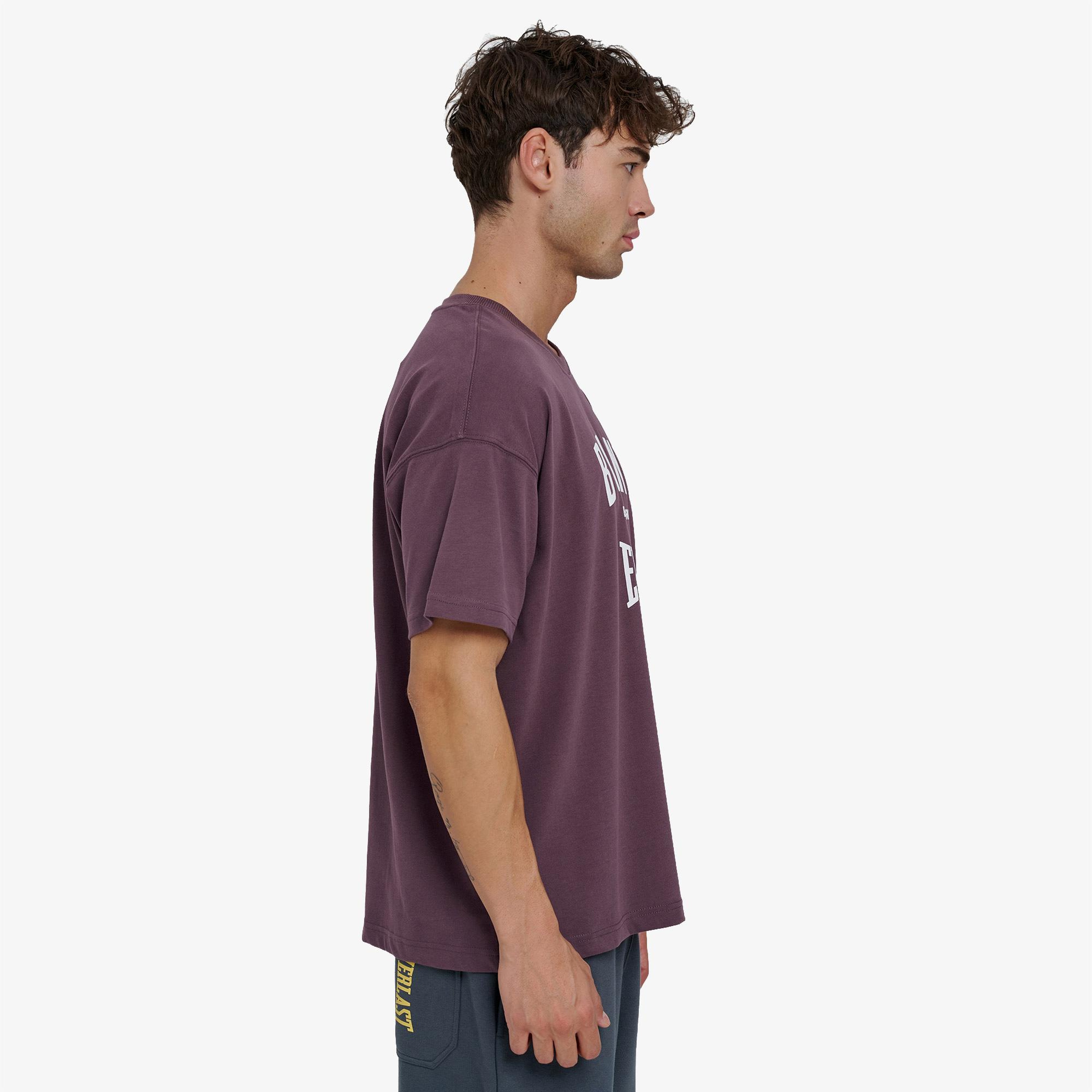 Everlast Bronx Nyc 2.0 Oversize Erkek Mor Günlük T-Shirt