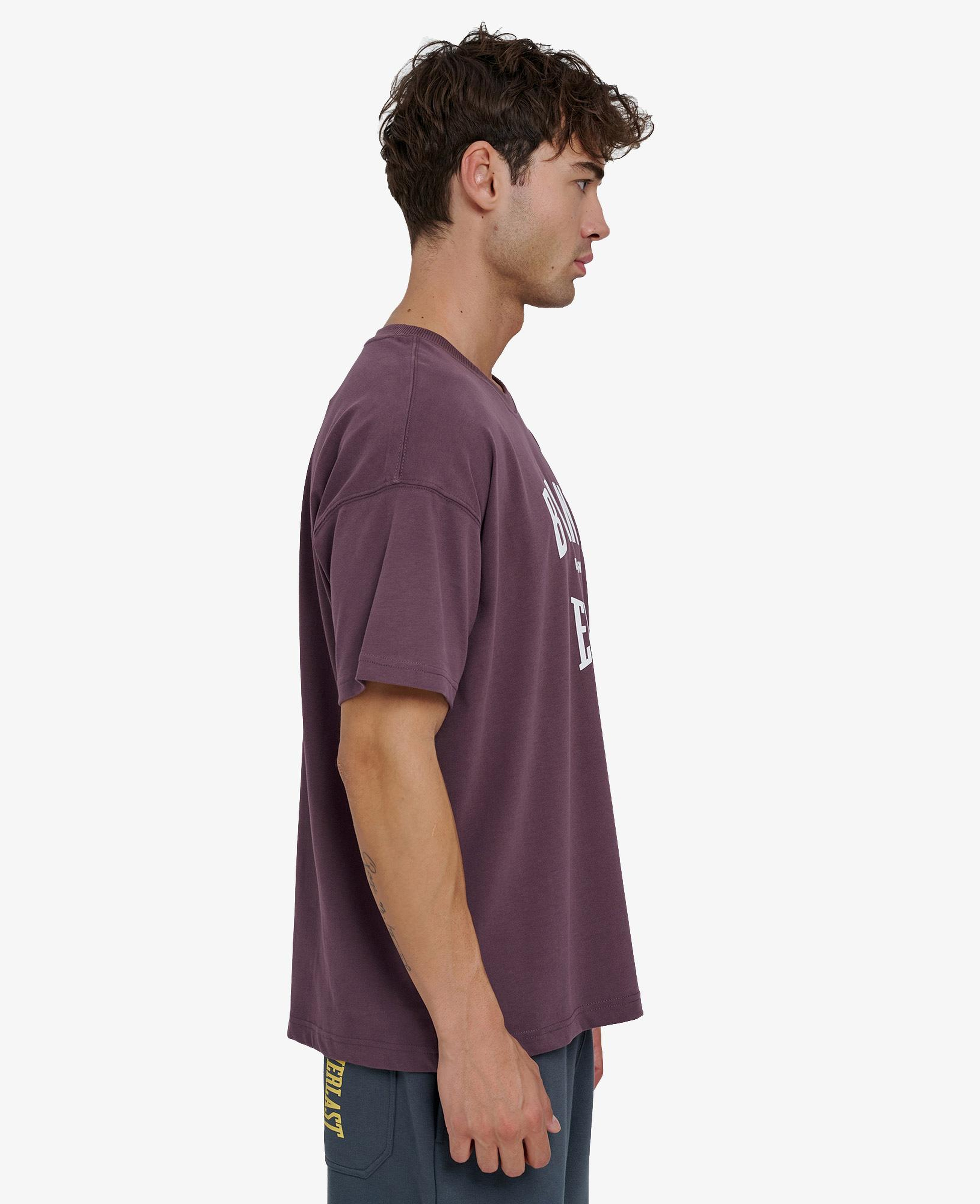 Everlast Bronx Nyc 2.0 Oversize Erkek Mor Günlük T-Shirt