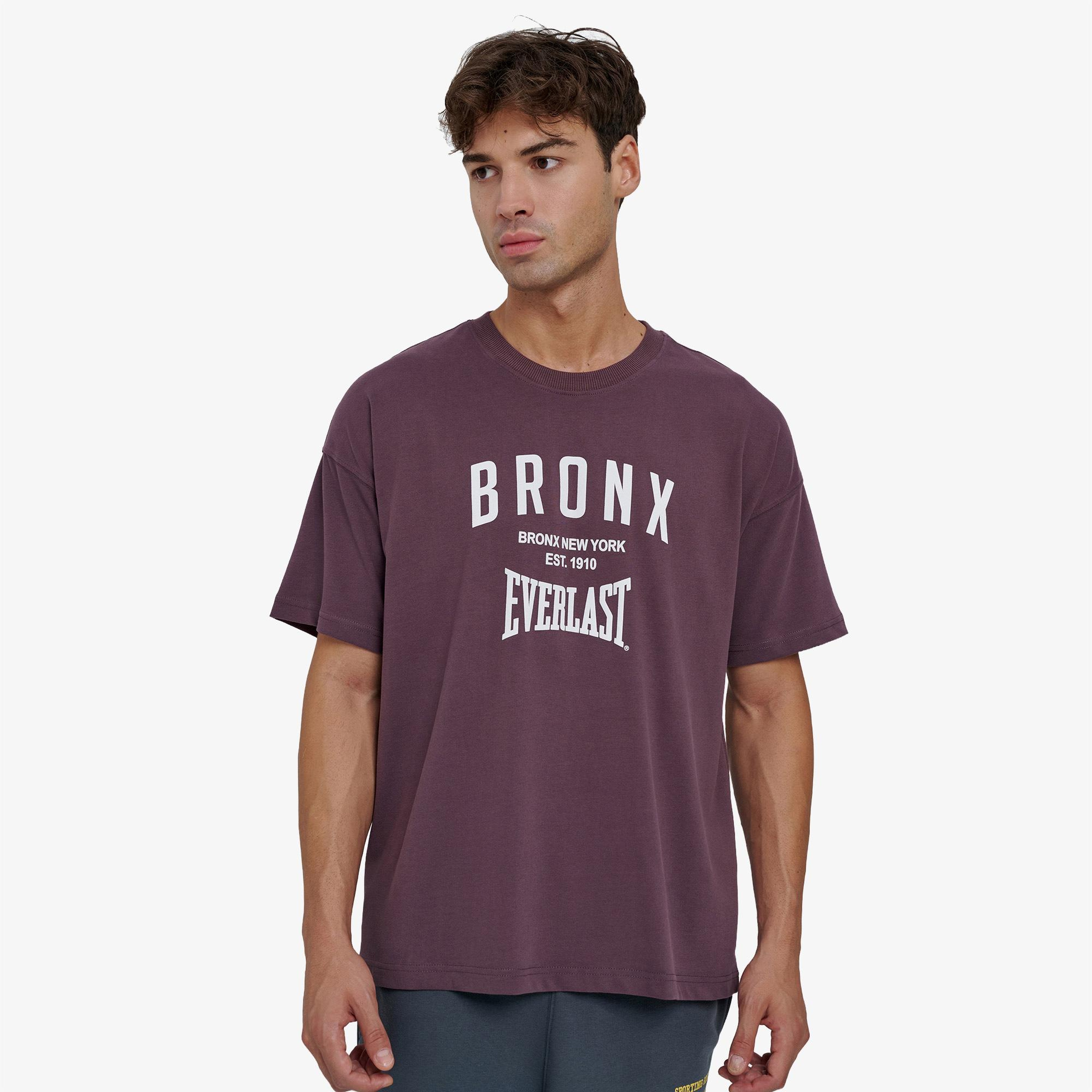 Everlast Bronx Nyc 2.0 Oversize Erkek Mor Günlük T-Shirt