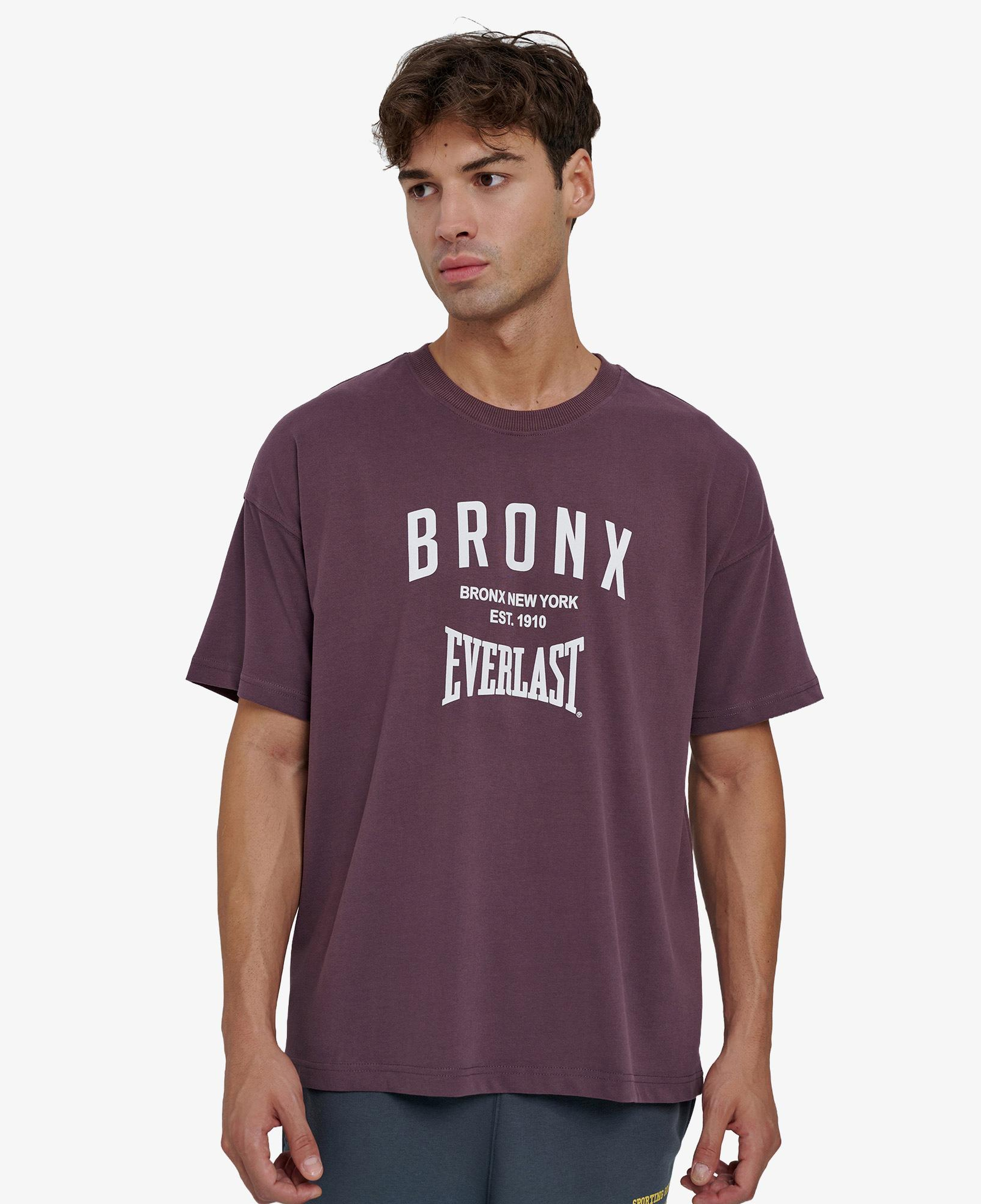 Everlast Bronx Nyc 2.0 Oversize Erkek Mor Günlük T-Shirt