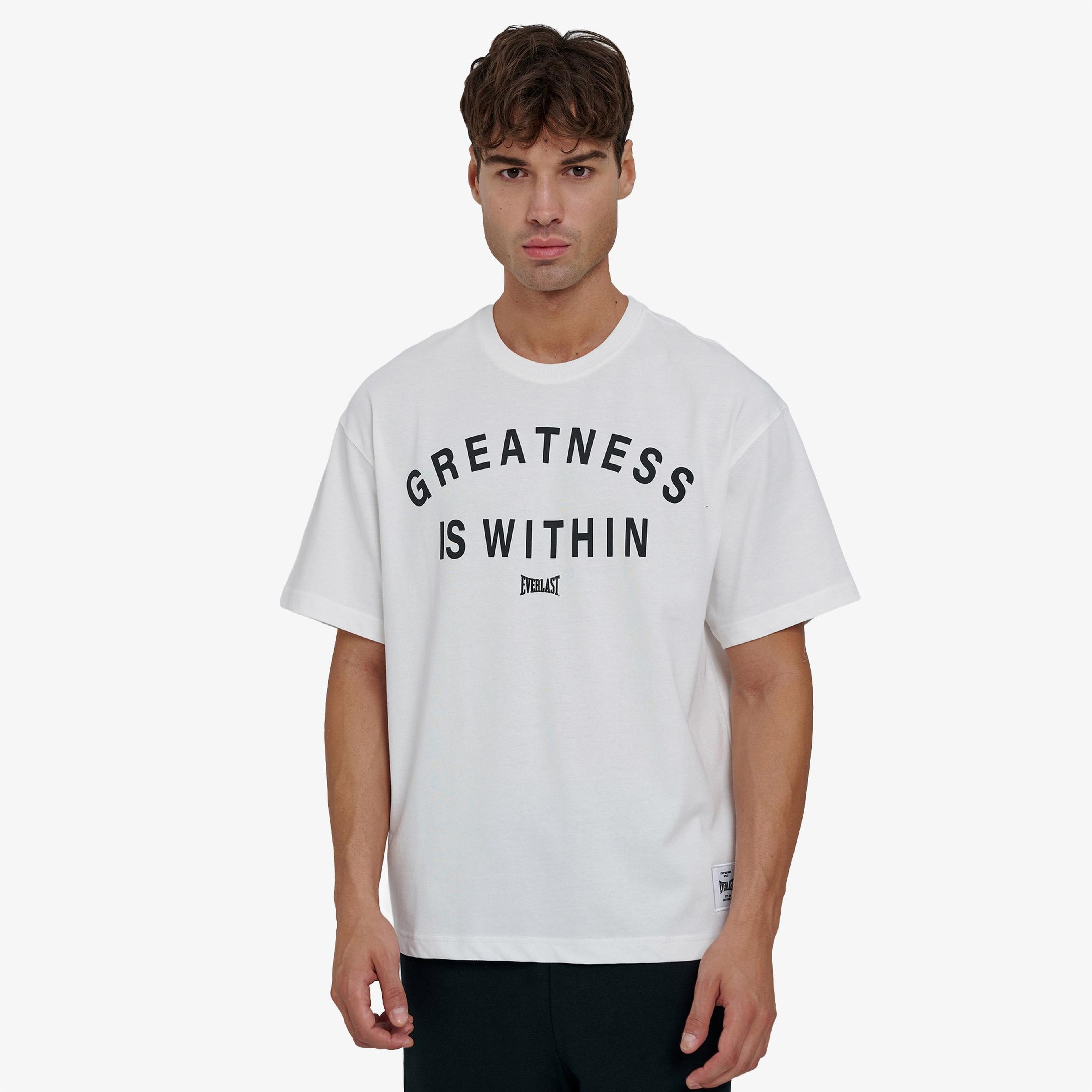 Everlast Greatness Within Comfort Erkek Beyaz Günlük T-Shirt