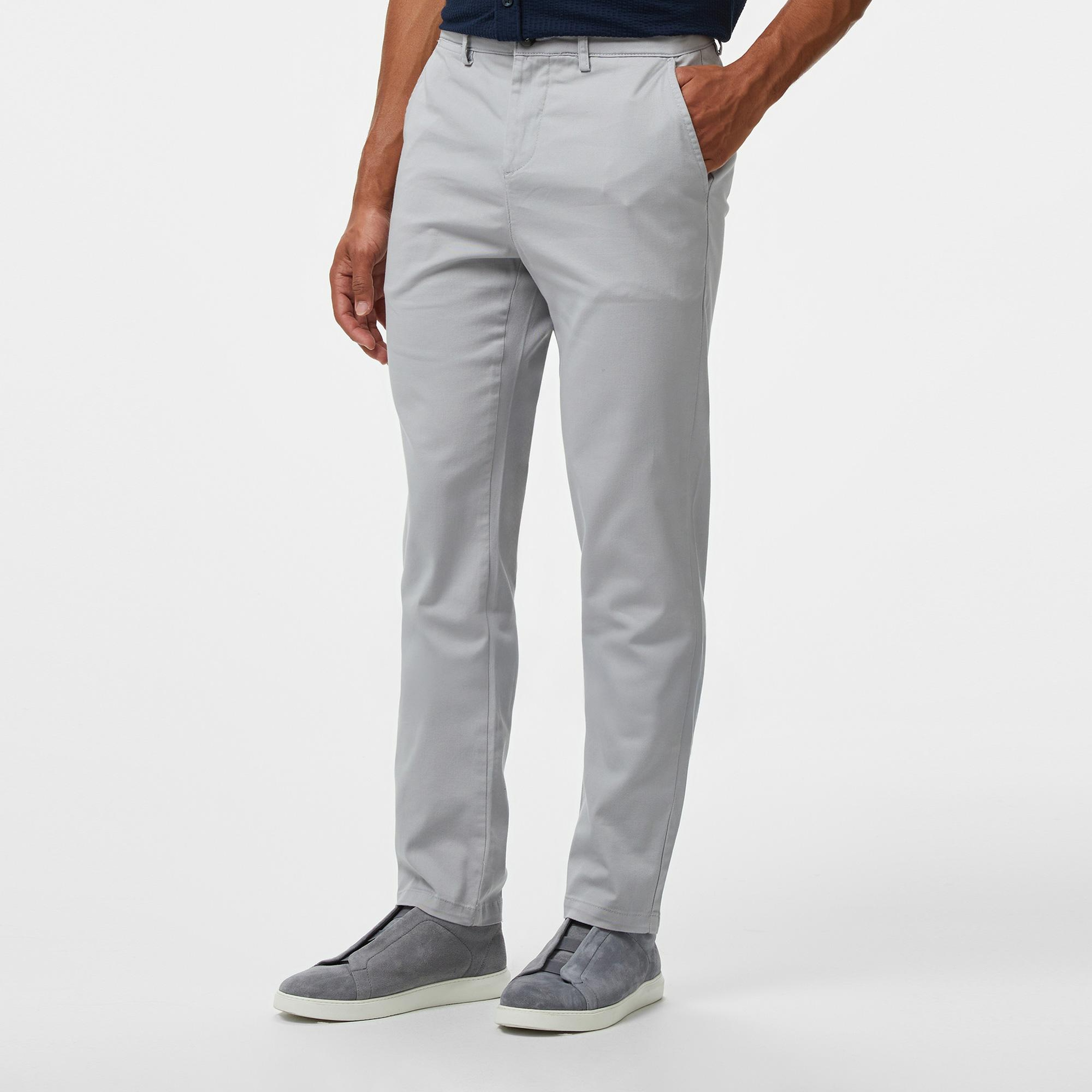 Nautica Erkek Gri Slim Fit Chino Pantolon