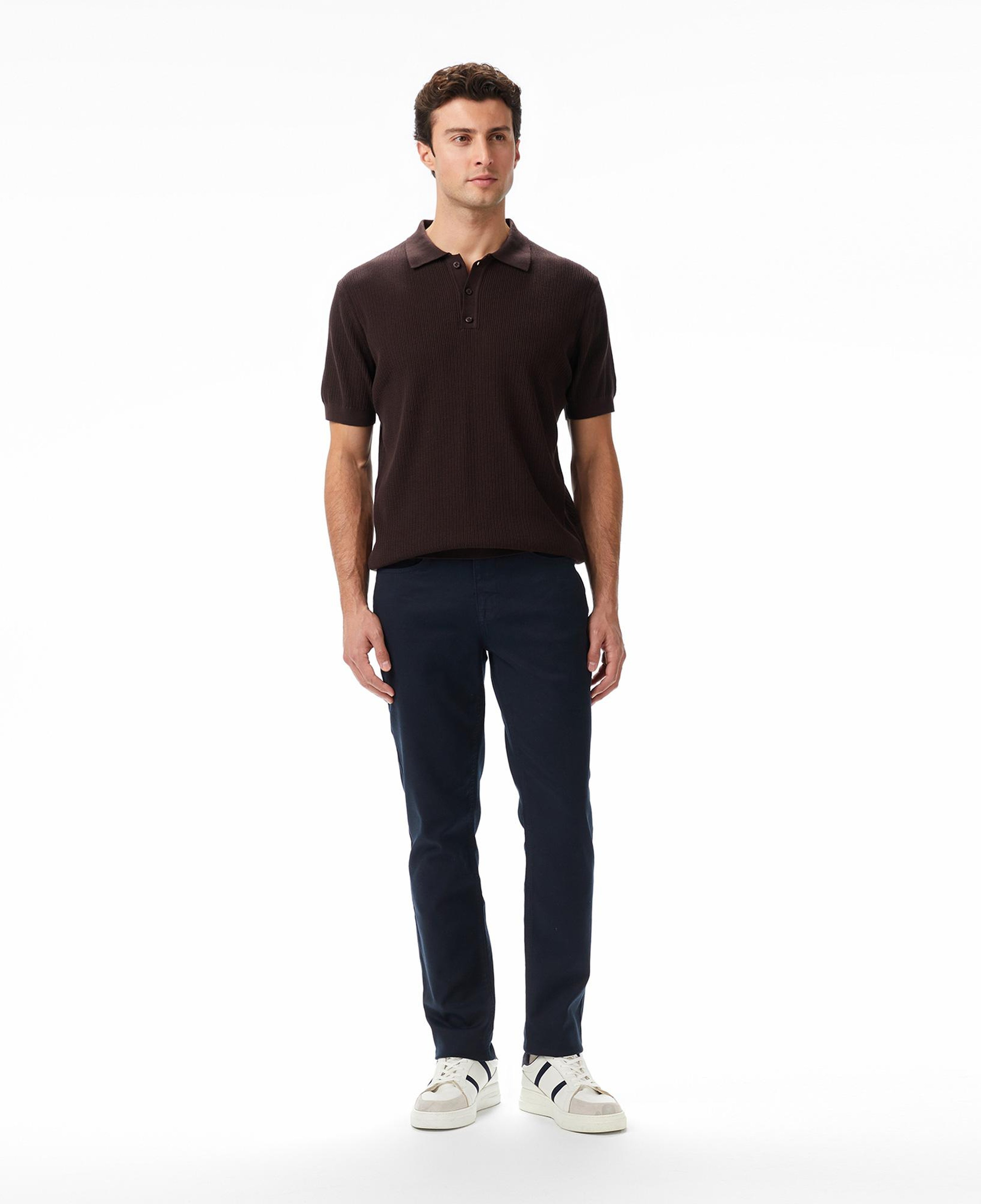 Nautica Erkek Kahverengi Regular Fit Kısa Kollu Triko