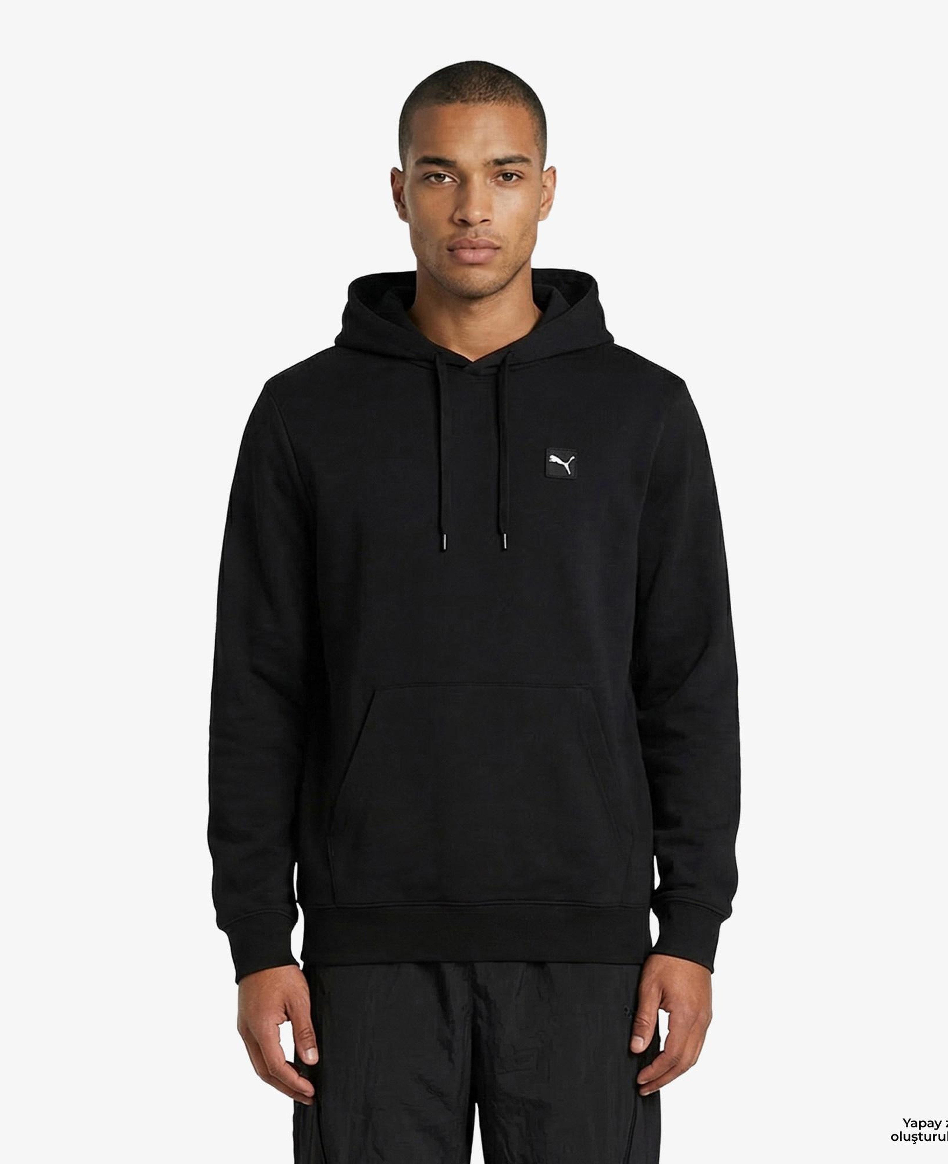 Puma Essentials Elevated Erkek Siyah Sweatshirt