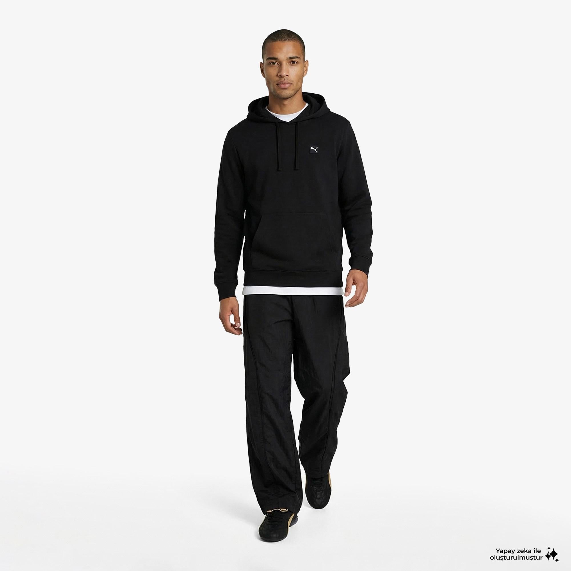 Puma Essentials Elevated Erkek Siyah Sweatshirt