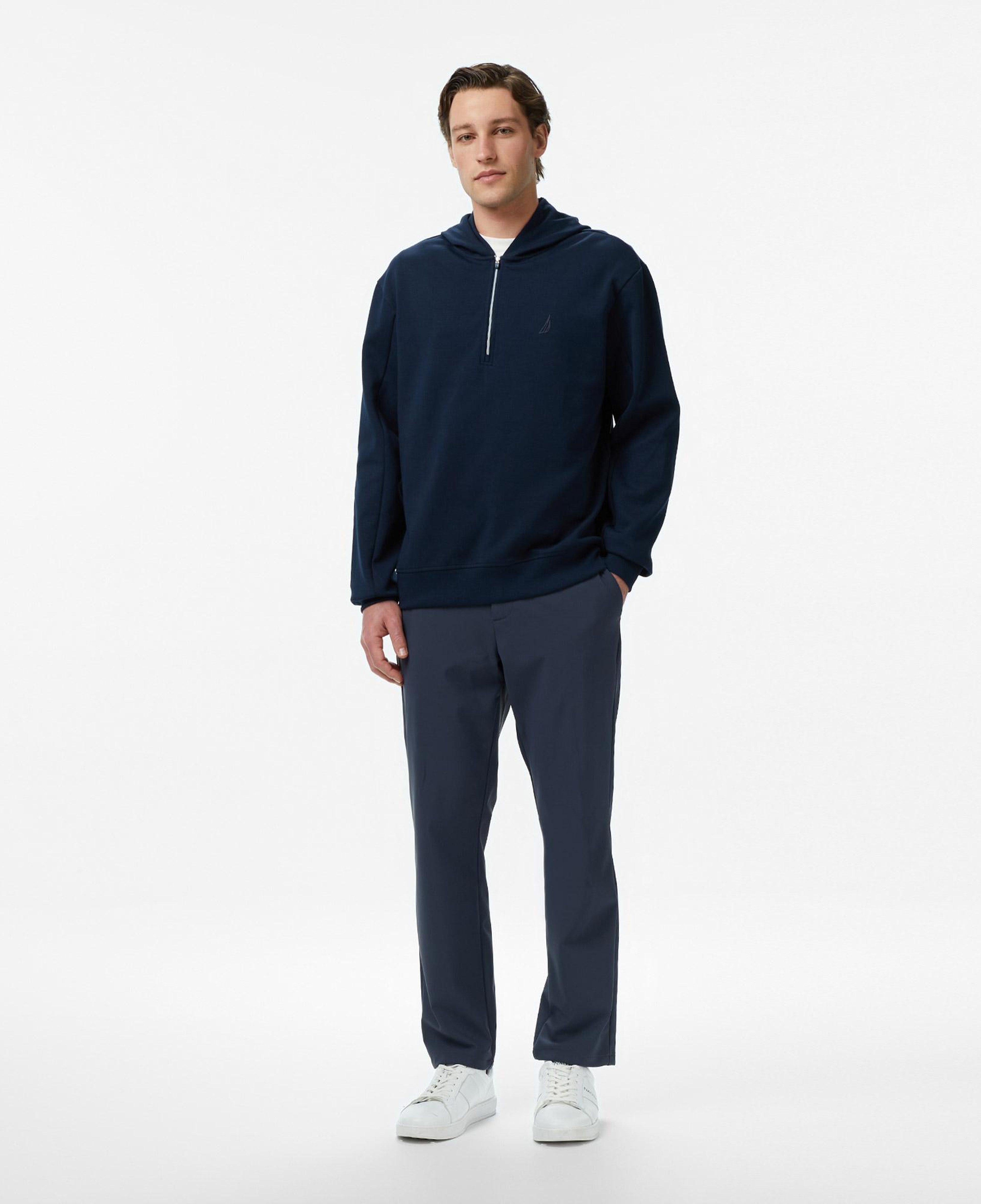 Nautica Erkek Lacivert Regular Fit Kapüşonlu Sweatshirt