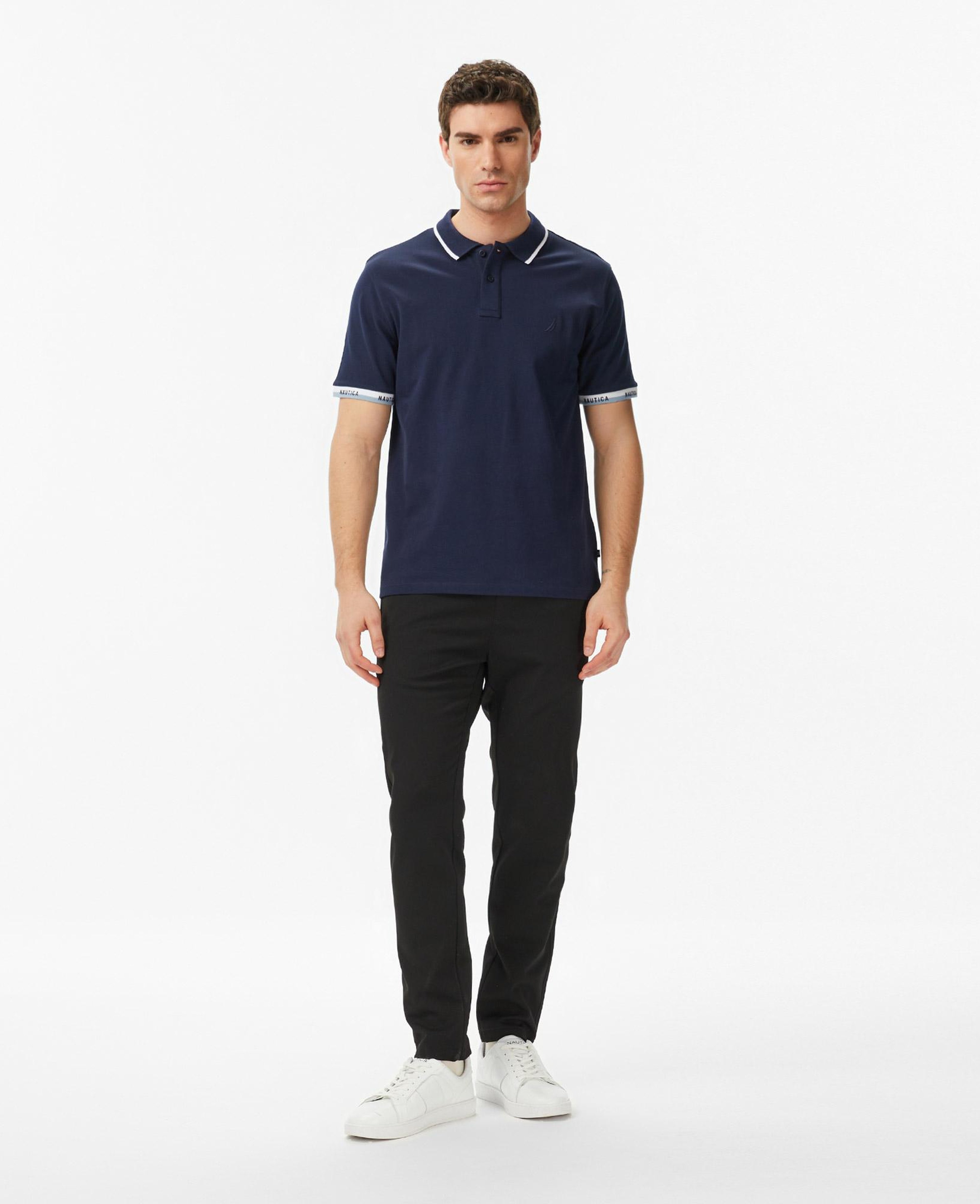 Nautica Erkek Lacivert Regular Fit Polo Yaka T-Shirt