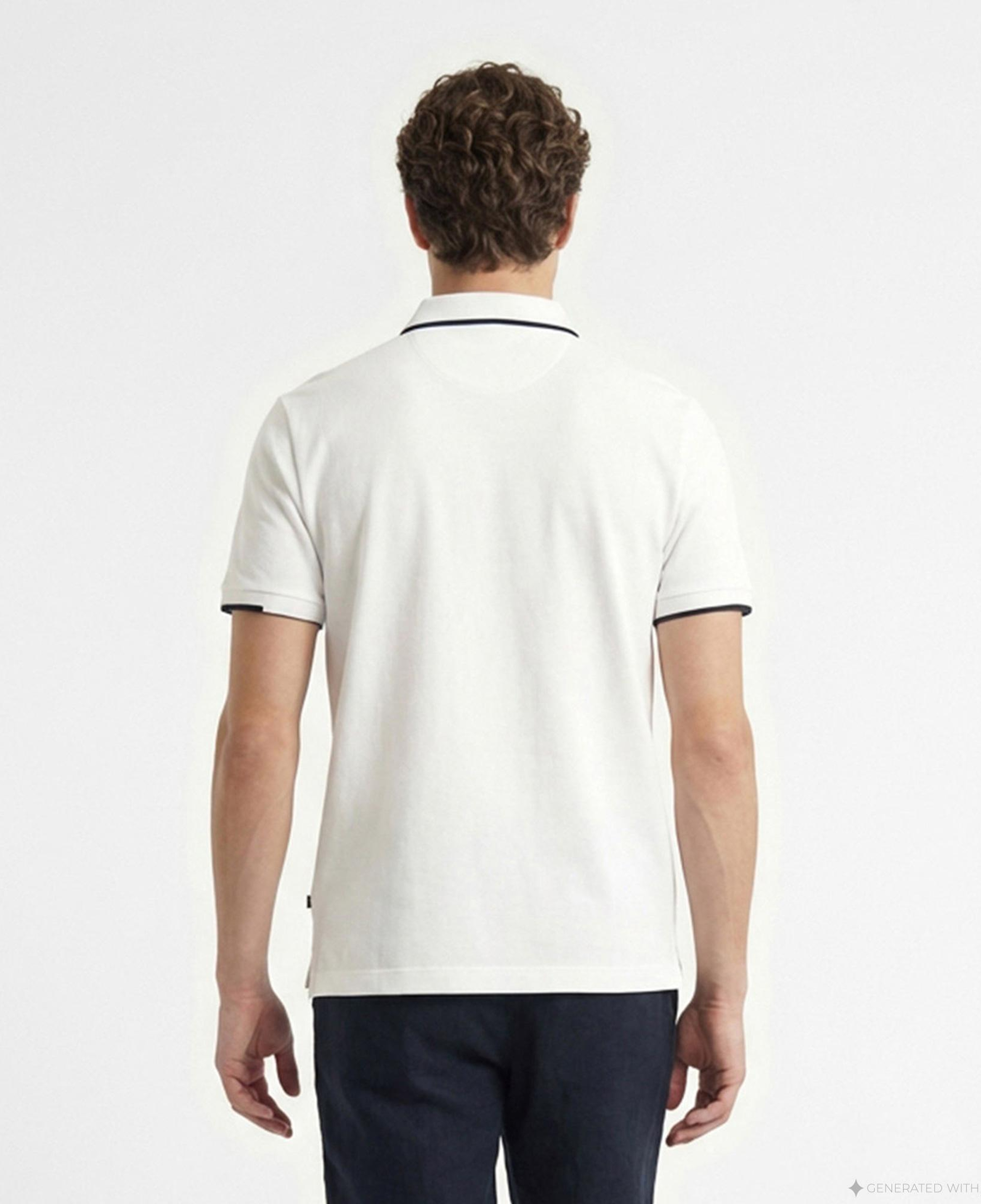 Nautica Erkek Beyaz Regular Fit Polo Yaka T-Shirt