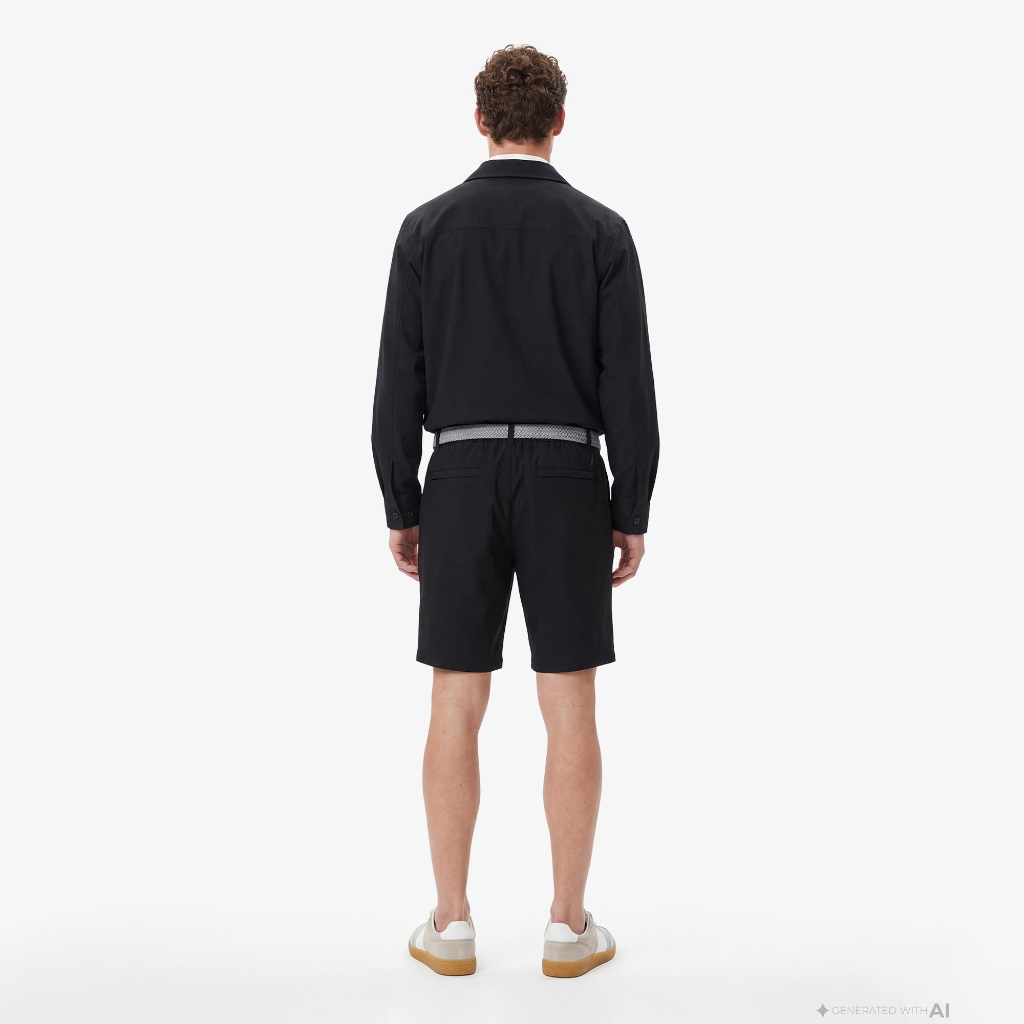 Nautica Erkek Siyah Regular Fit Şort