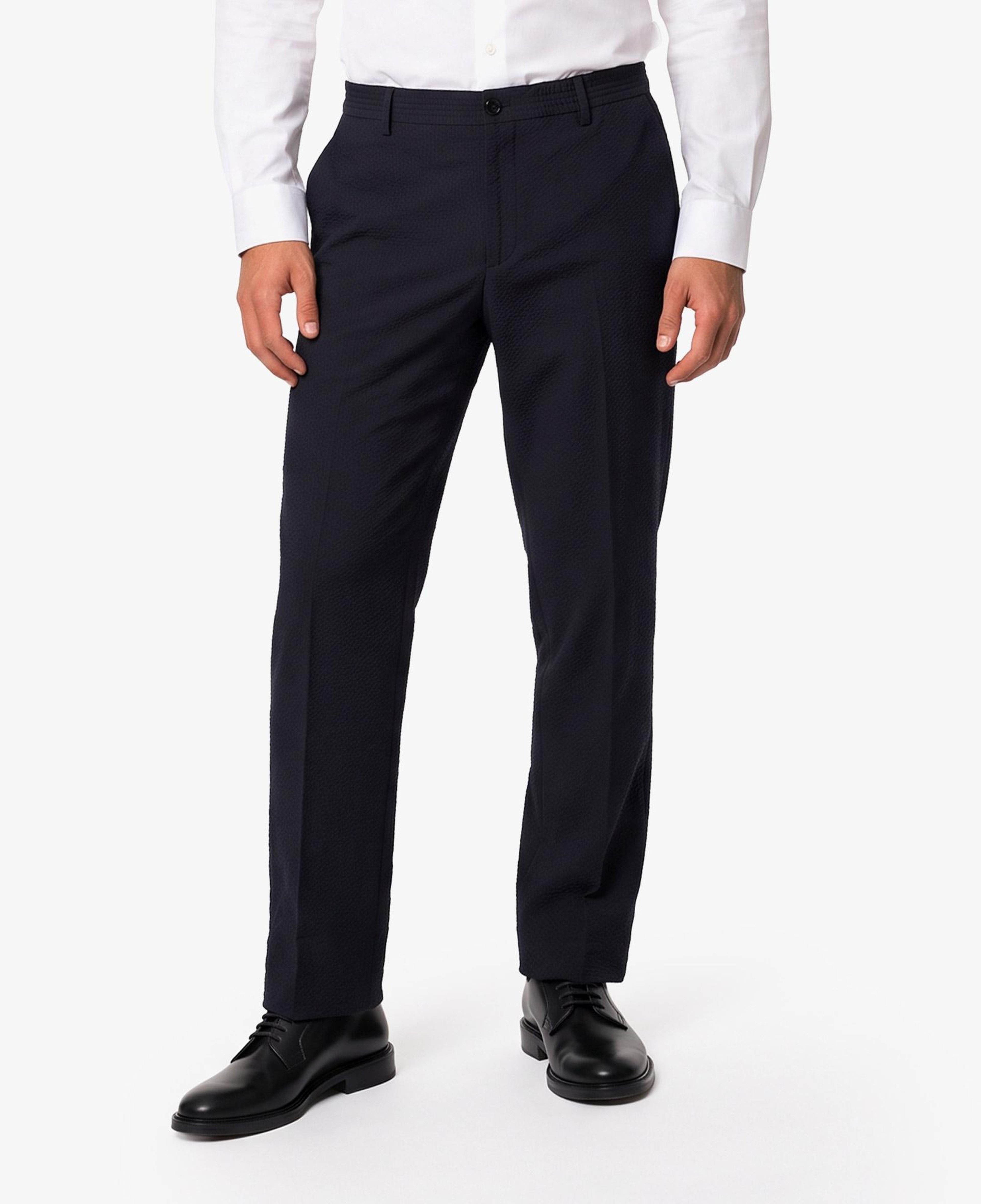Burberry Erkek Lacivert Keten Pantolon