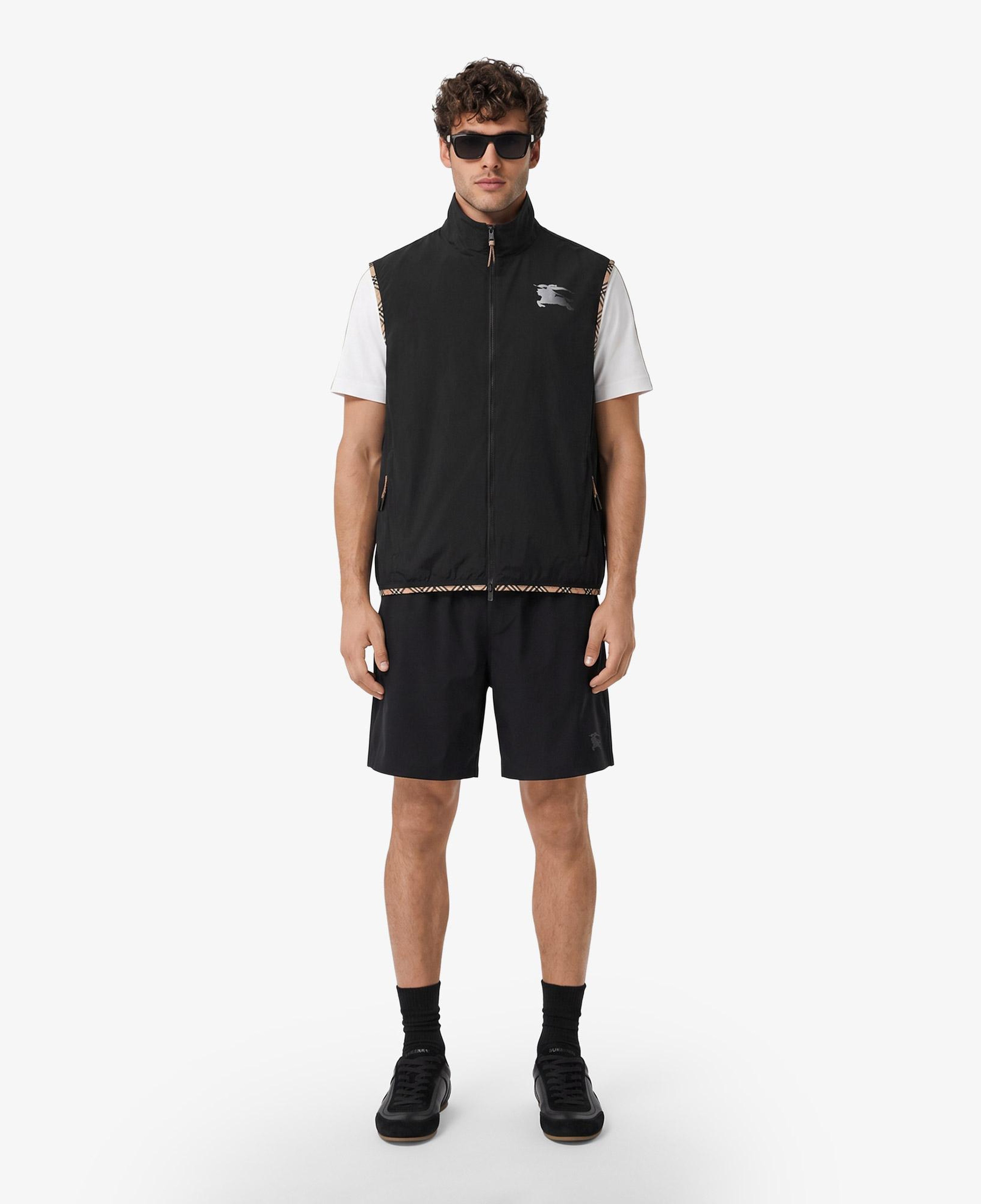 Burberry Nylon Gilet Erkek Siyah Yelek