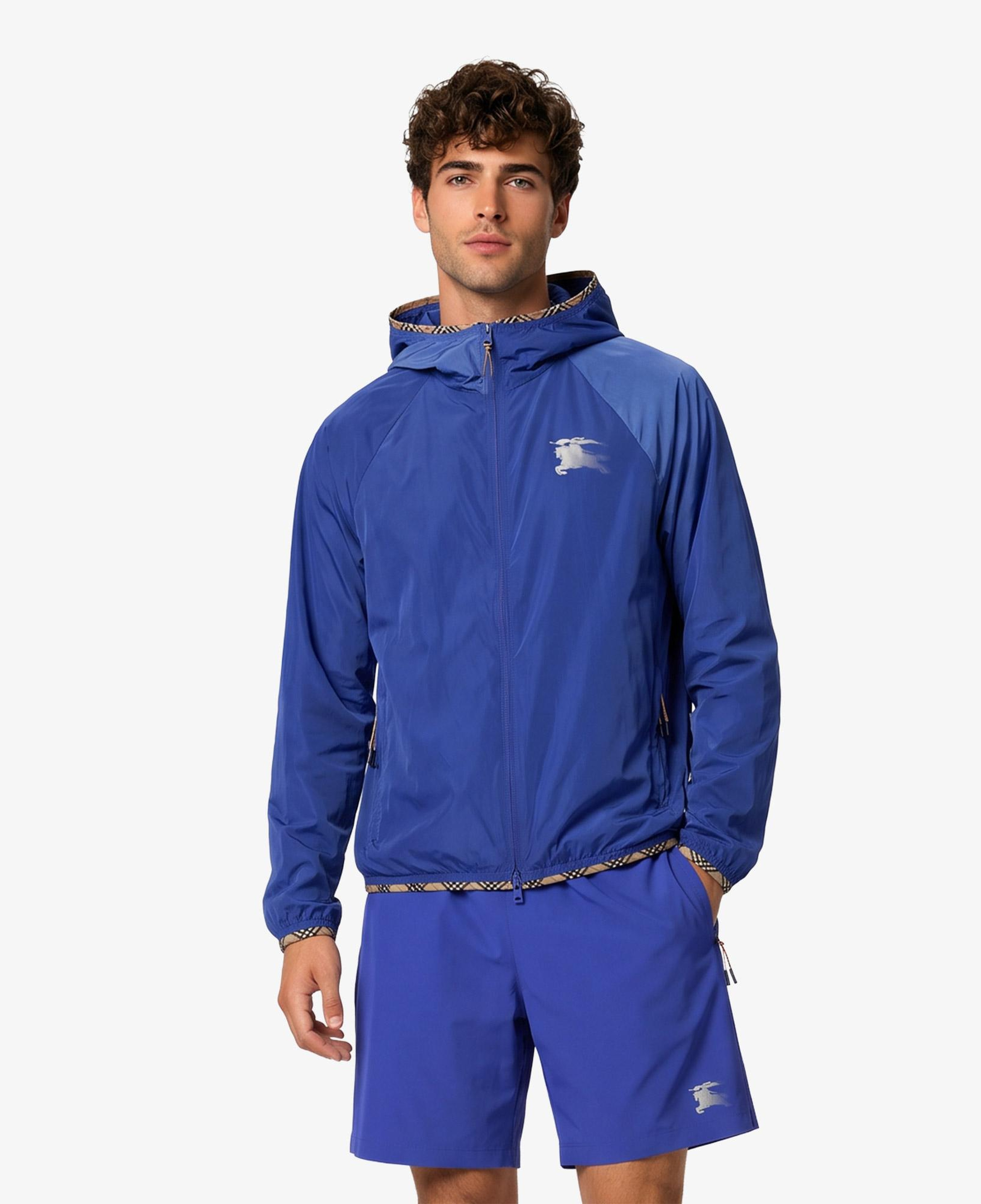 Burberry Nylon Hooded Erkek Lacivert Mont