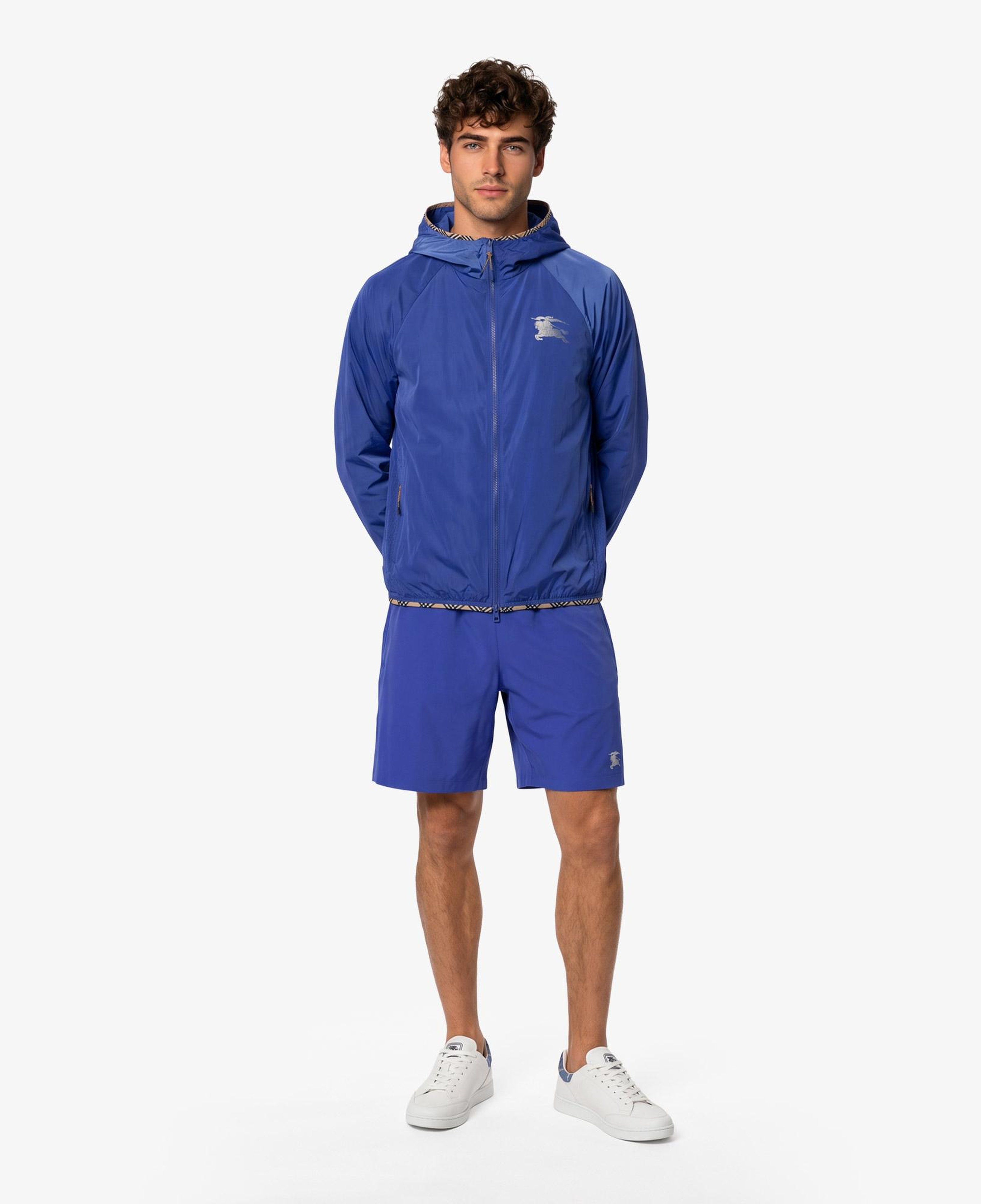 Burberry Nylon Hooded Erkek Lacivert Mont