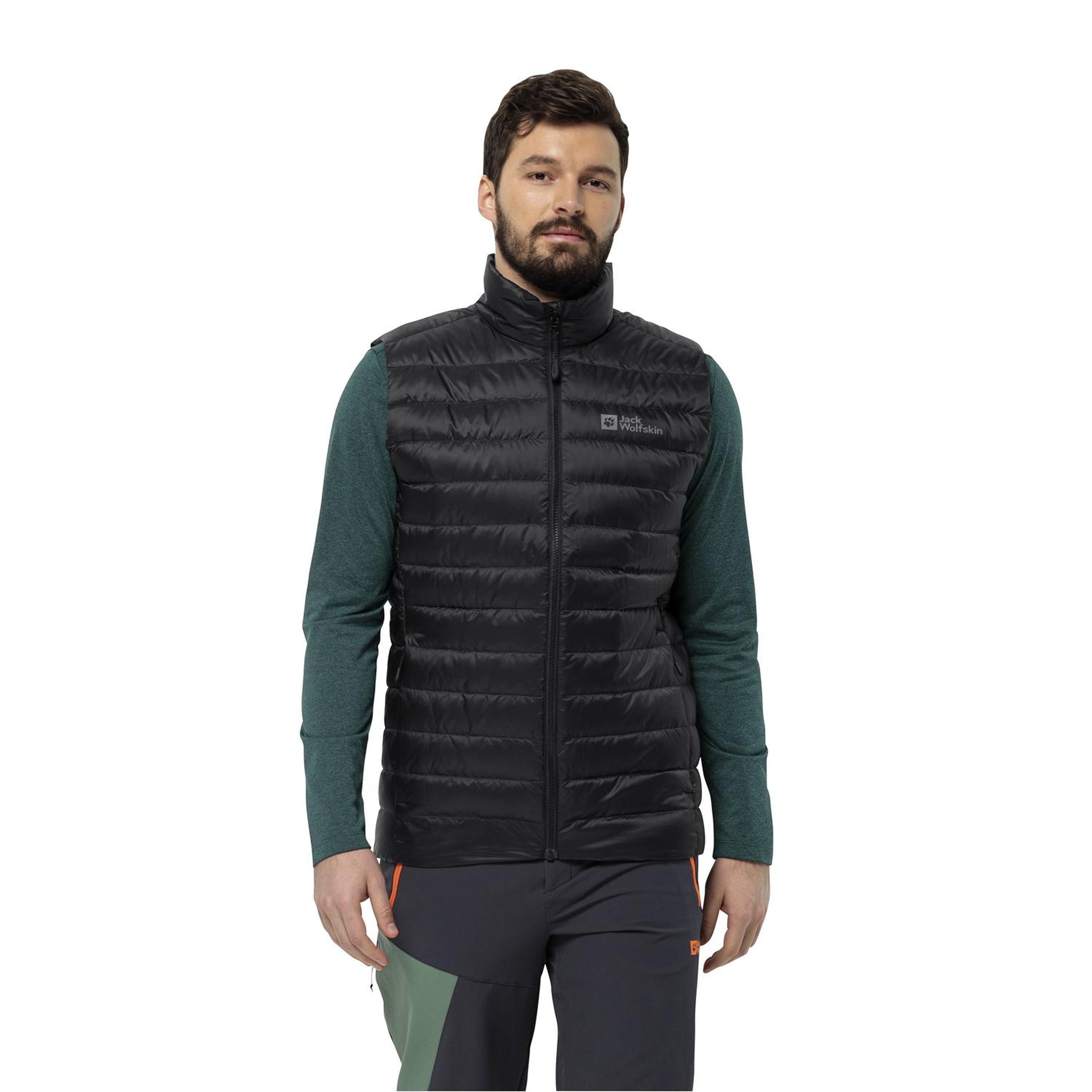Jack Wolfskin Pilvi Do Vest Rds Erkek Siyah Yelek