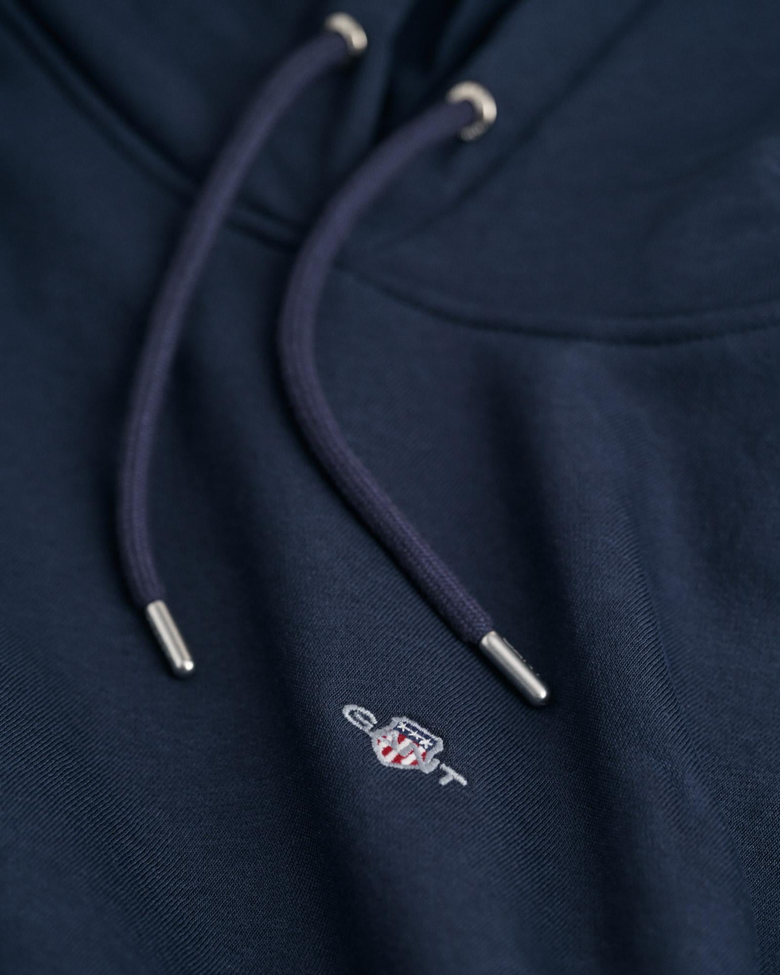 GANT Kadın Lacivert Relaxed Fit Kapüşonlu Sweatshirt