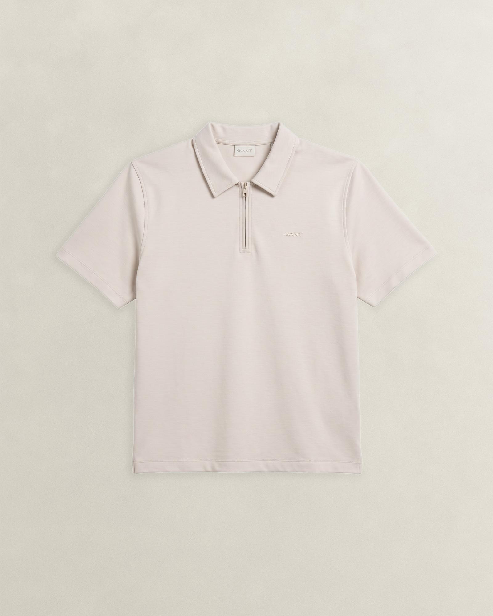 GANT Erkek Bej Relaxed Fit Polo Yaka T-Shirt