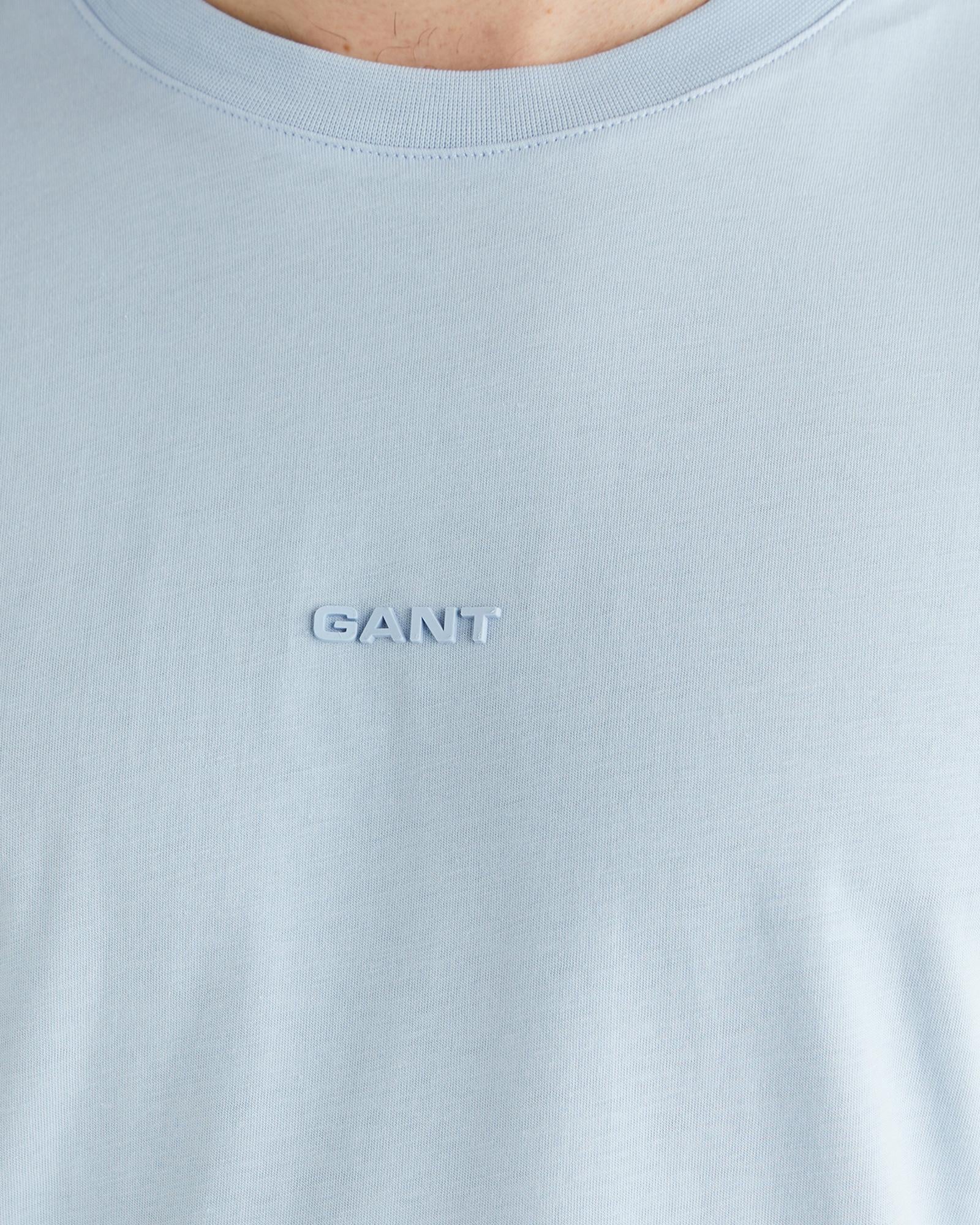 GANT Erkek Mavi Kısa Kollu T-Shirt